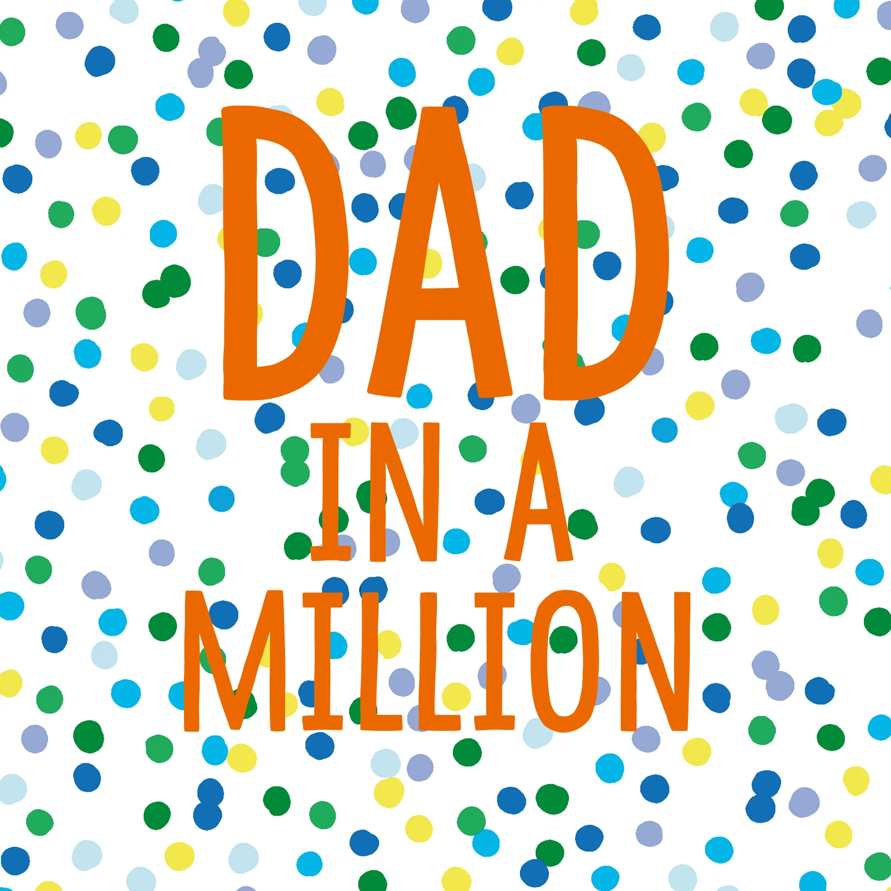 Personalised Contemporary Text Led Father's Day Card for Dad