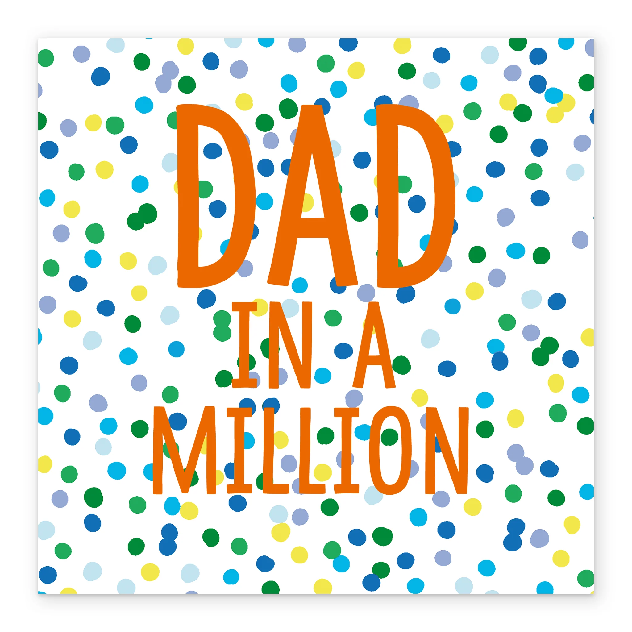 Personalised Contemporary Text Led Father's Day Card for Dad - Image 2