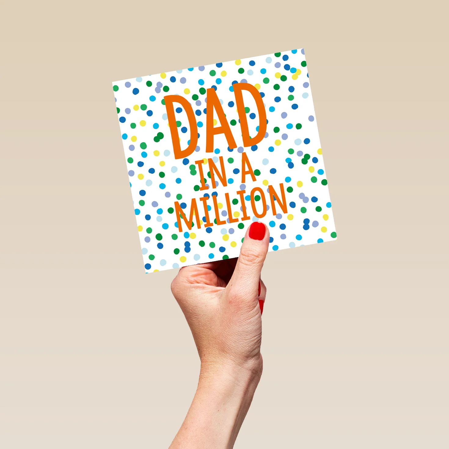 Personalised Contemporary Text Led Father's Day Card for Dad - Image 5