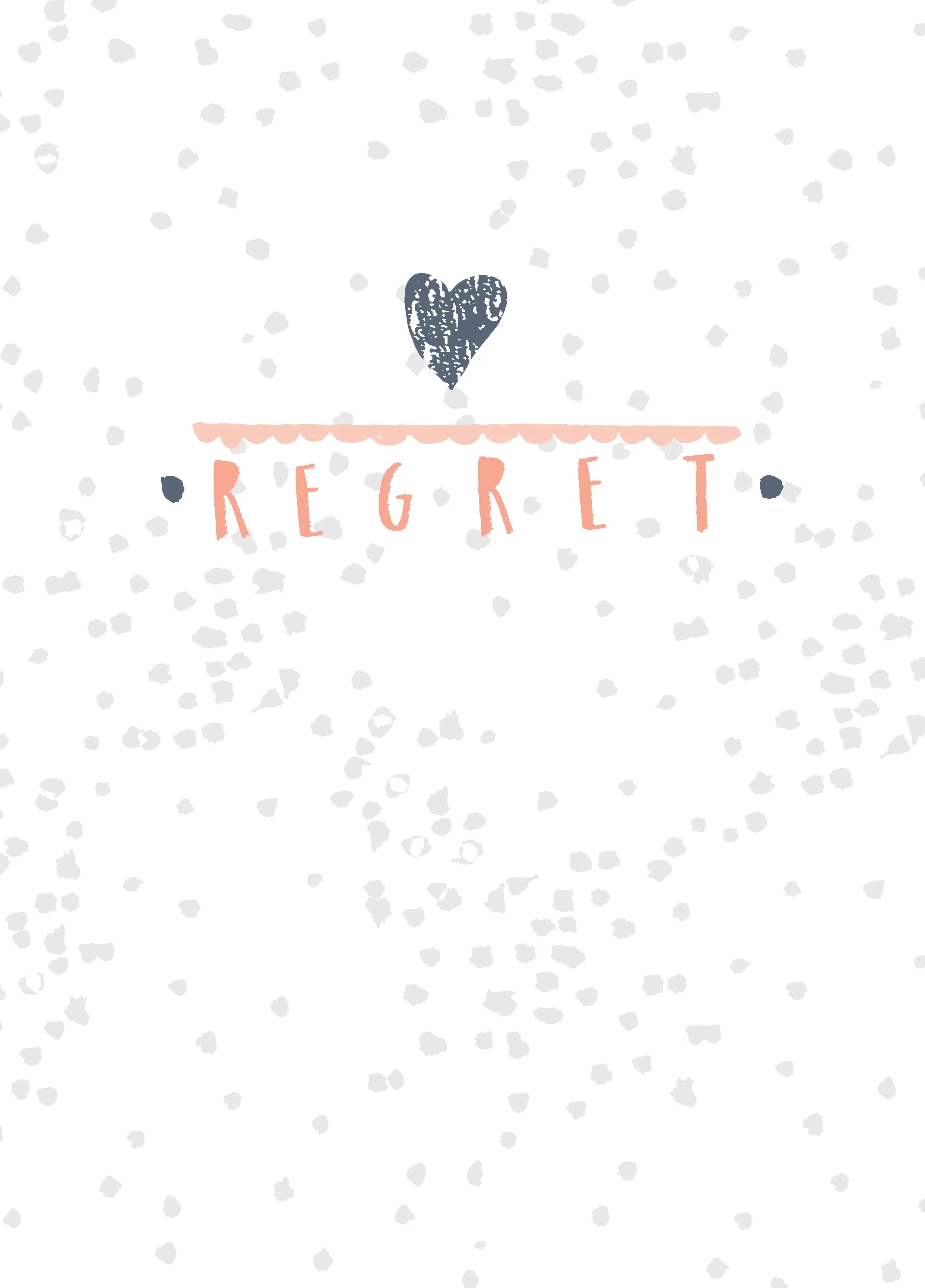 Personalised Contemporary Wedding Decline Response Card