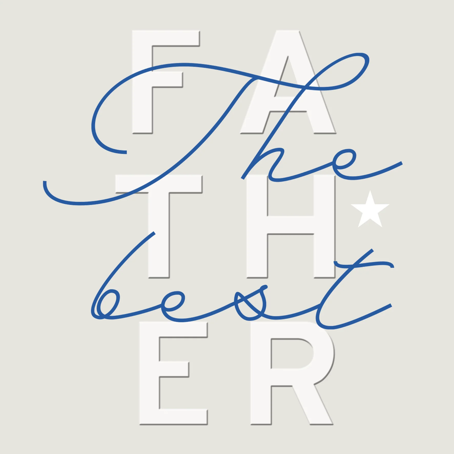 Personalised Contemporary Word Art Father Greeting Card