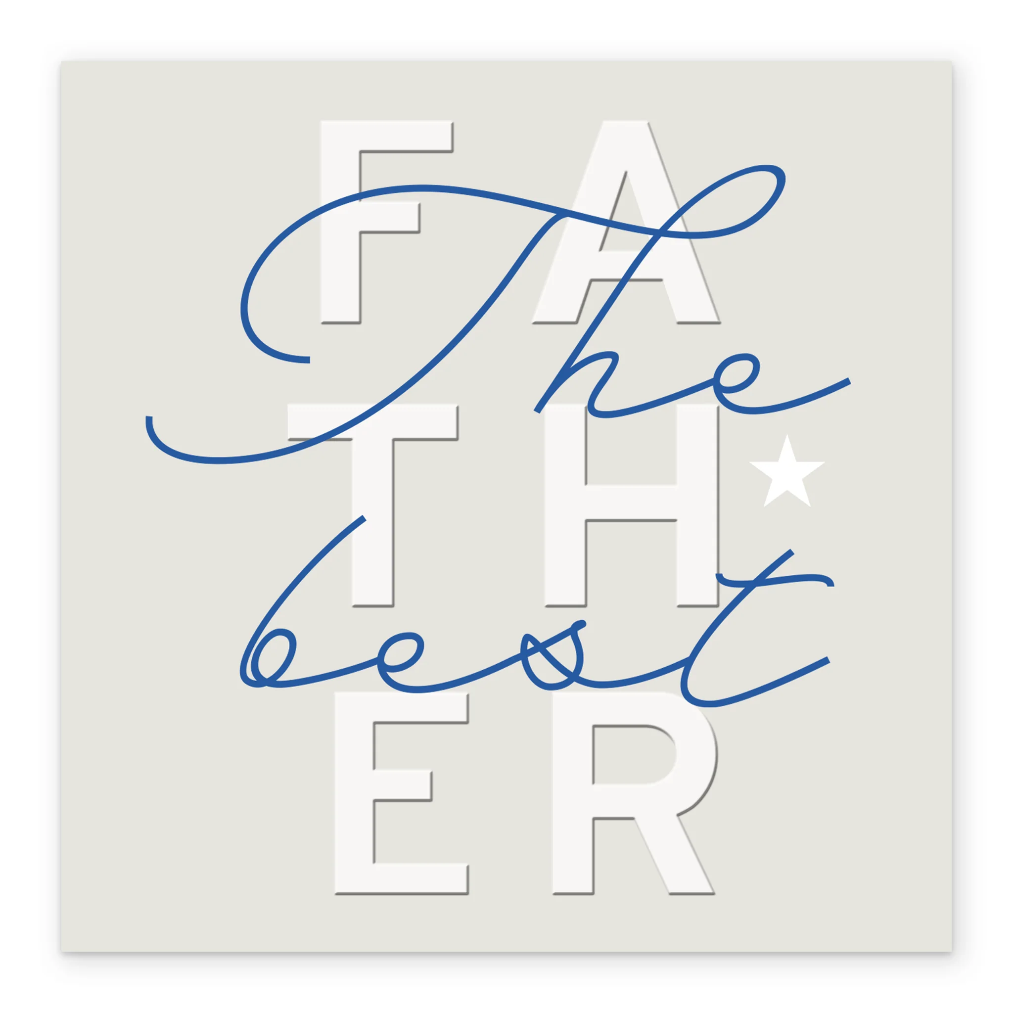 Personalised Contemporary Word Art Father Greeting Card - Image 2