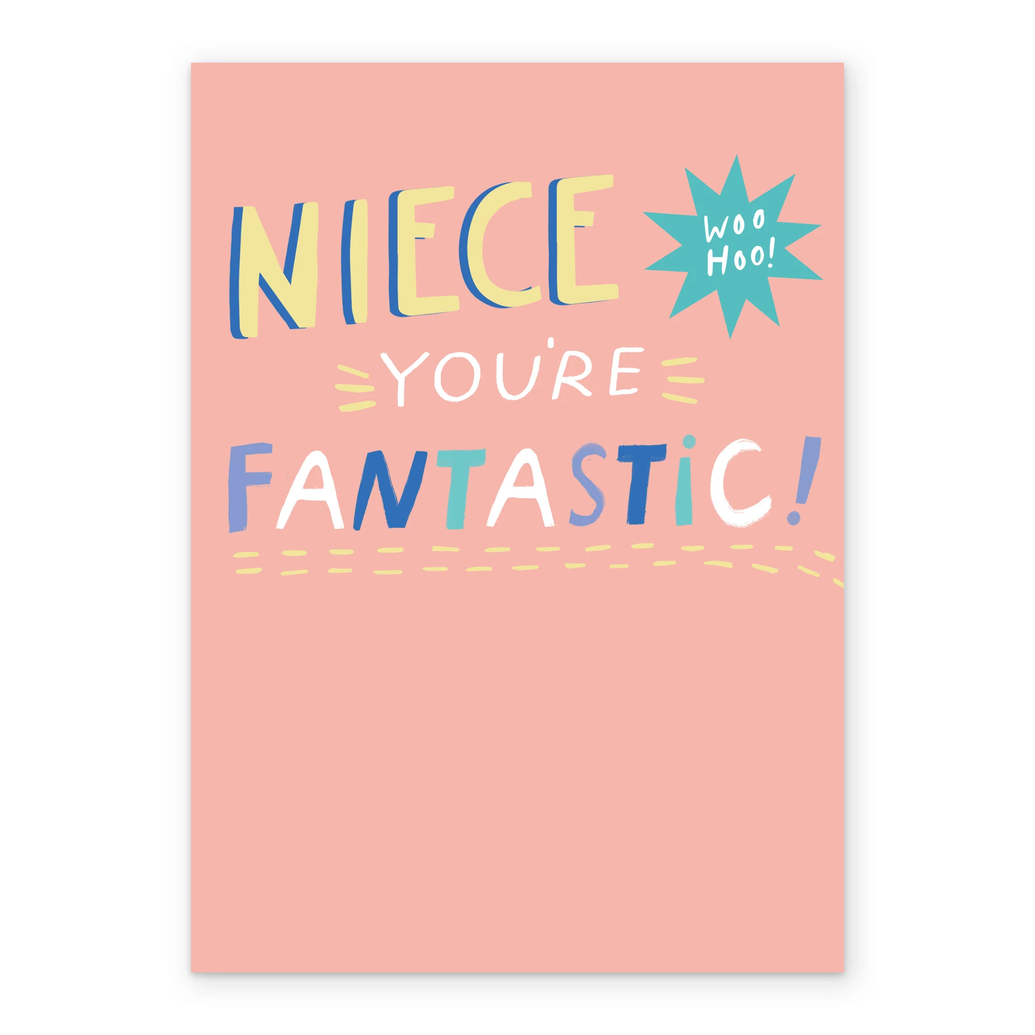 Personalised Contemporary You're Fantastic Birthday Card For Niece - Image 2