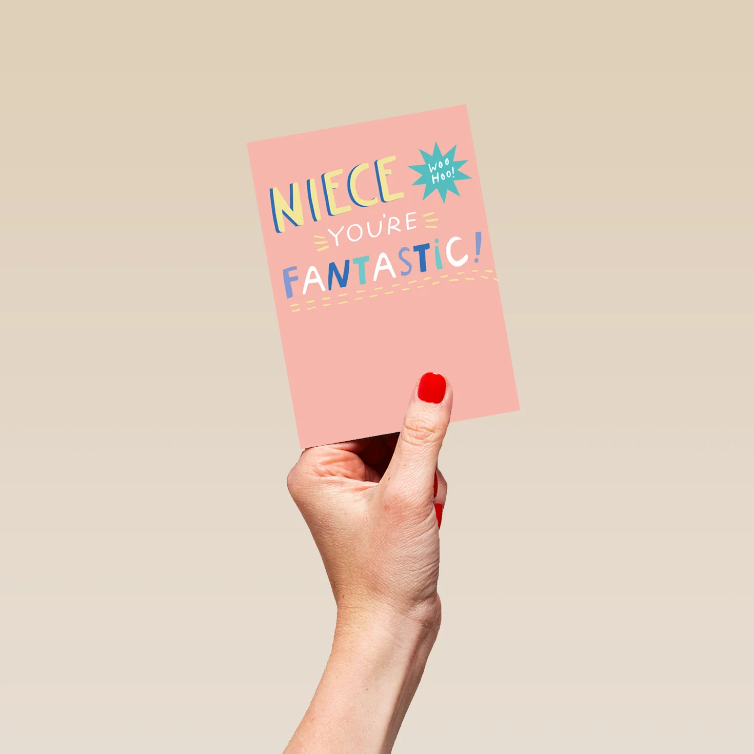 Personalised Contemporary You're Fantastic Birthday Card For Niece - Image 4