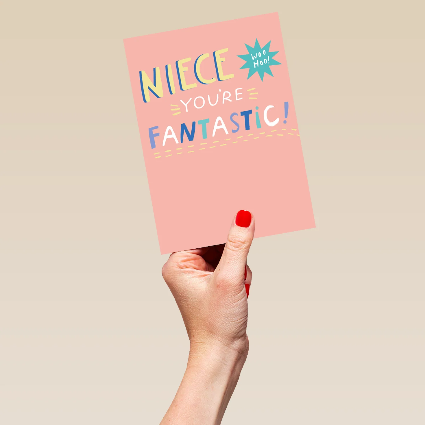 Personalised Contemporary You're Fantastic Birthday Card For Niece - Image 5