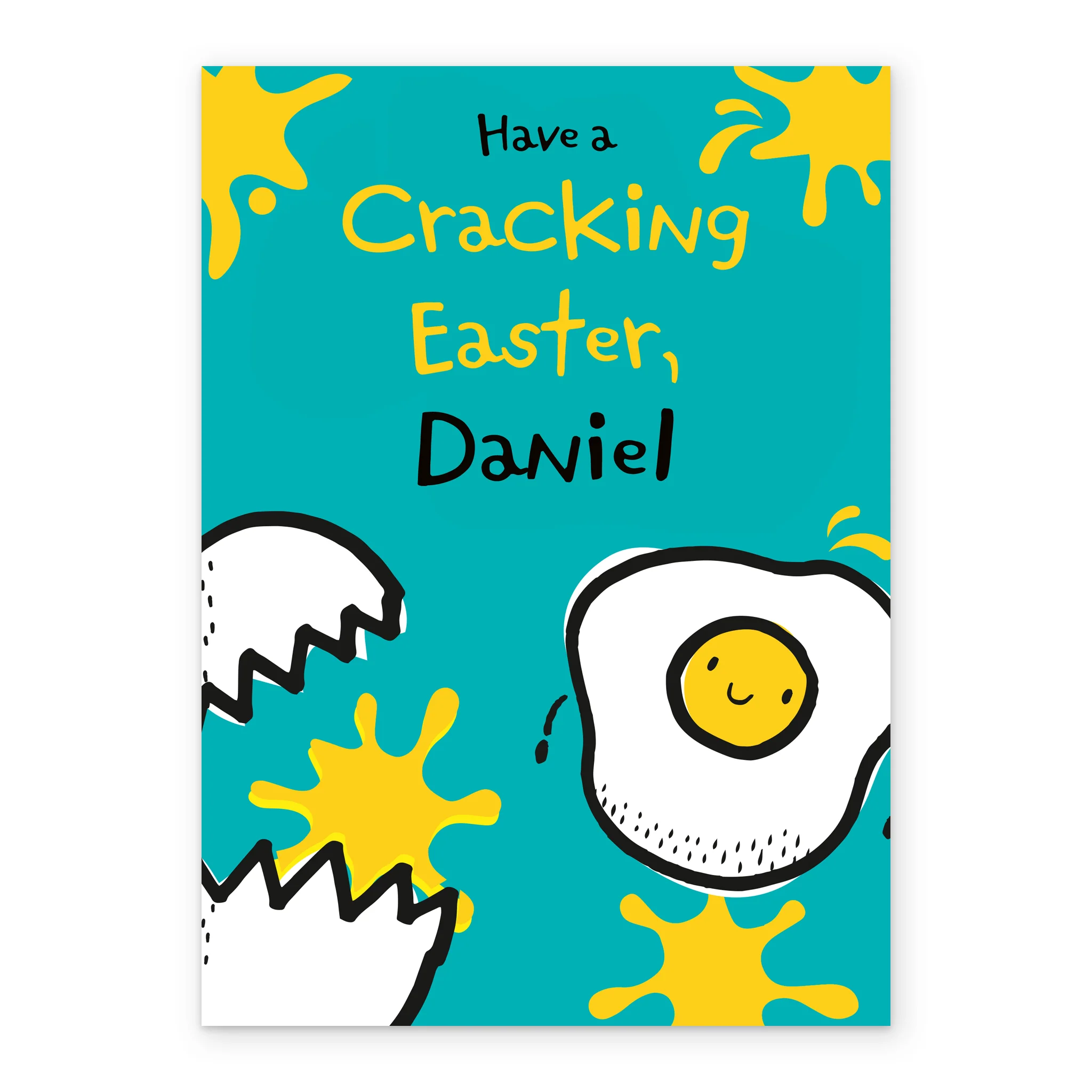 Personalised Cracking Fried Eggs Easter Card - Image 2