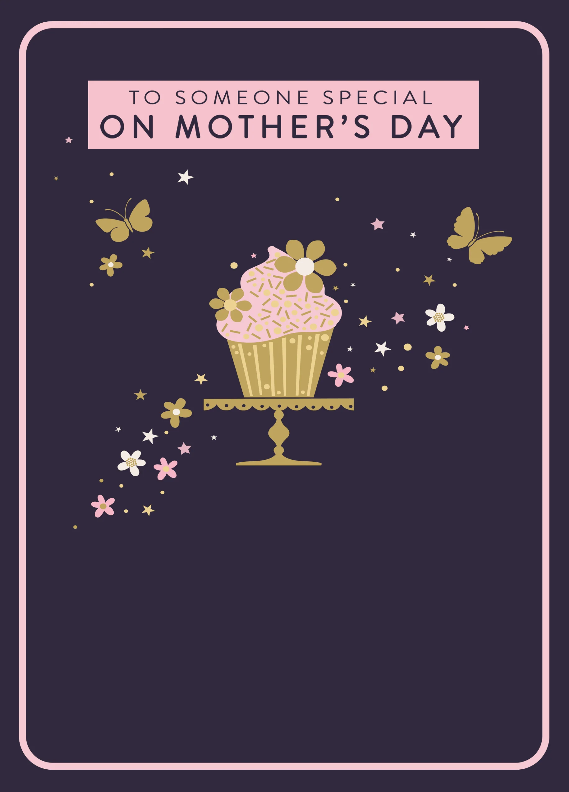 Personalised Cupcake Mother's Day Card For Someone Special
