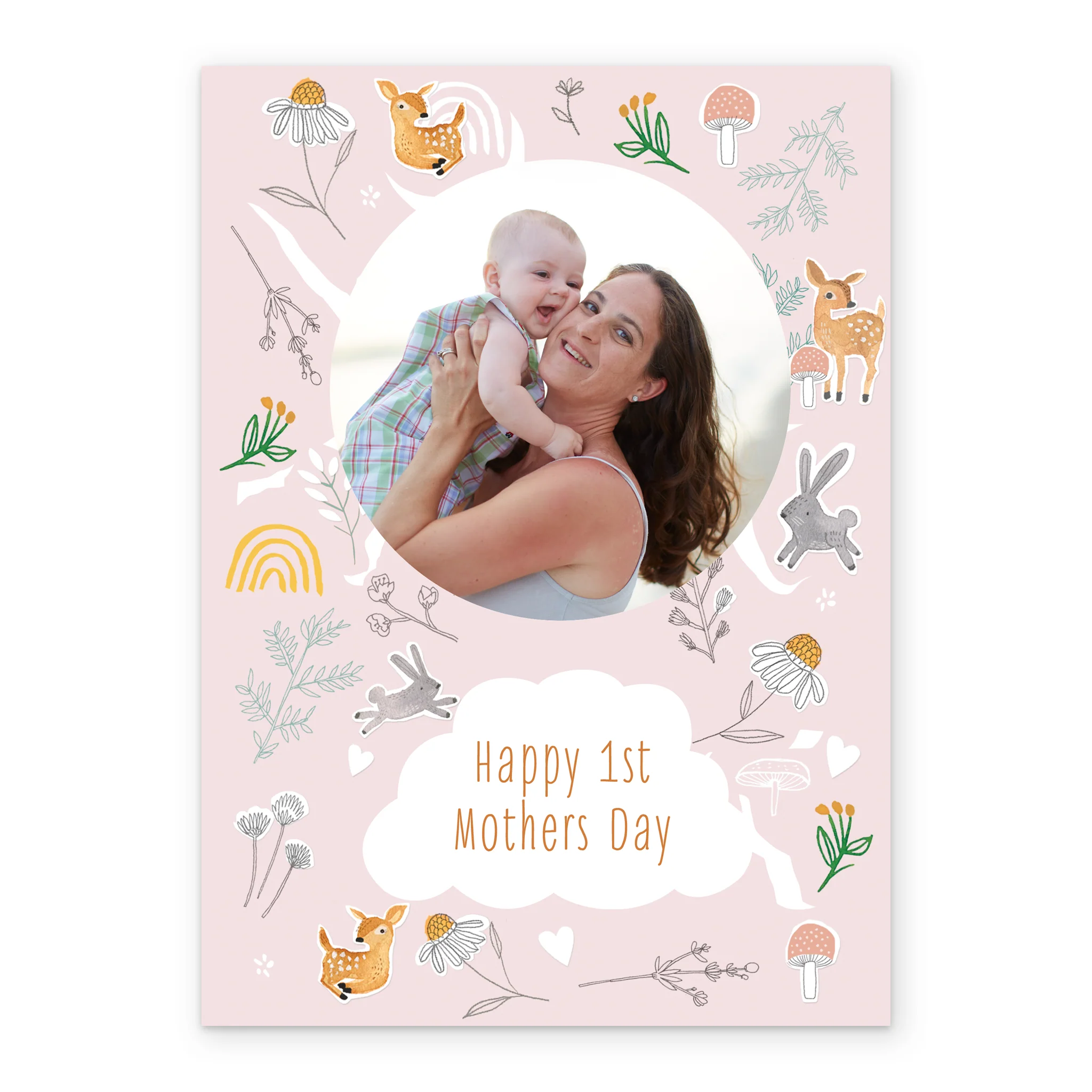 Personalised Cute Baby's 1st Mother's Day Photo Upload Card For Mummy - Image 2