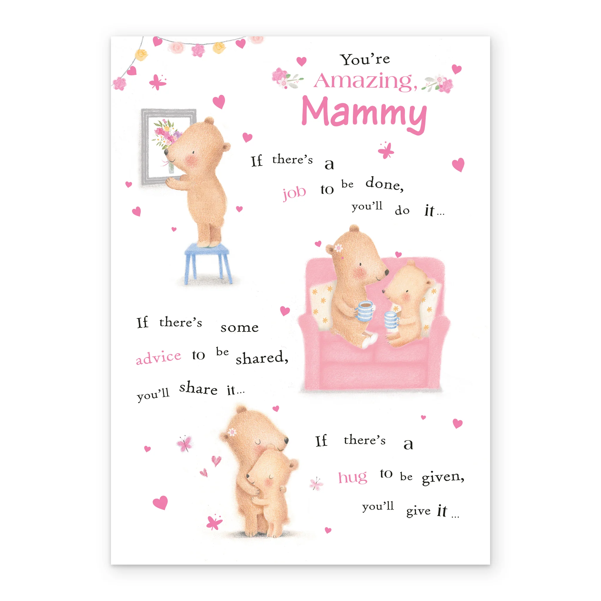 Personalised Cute Bears Mammy Mother's Day Card - Image 2