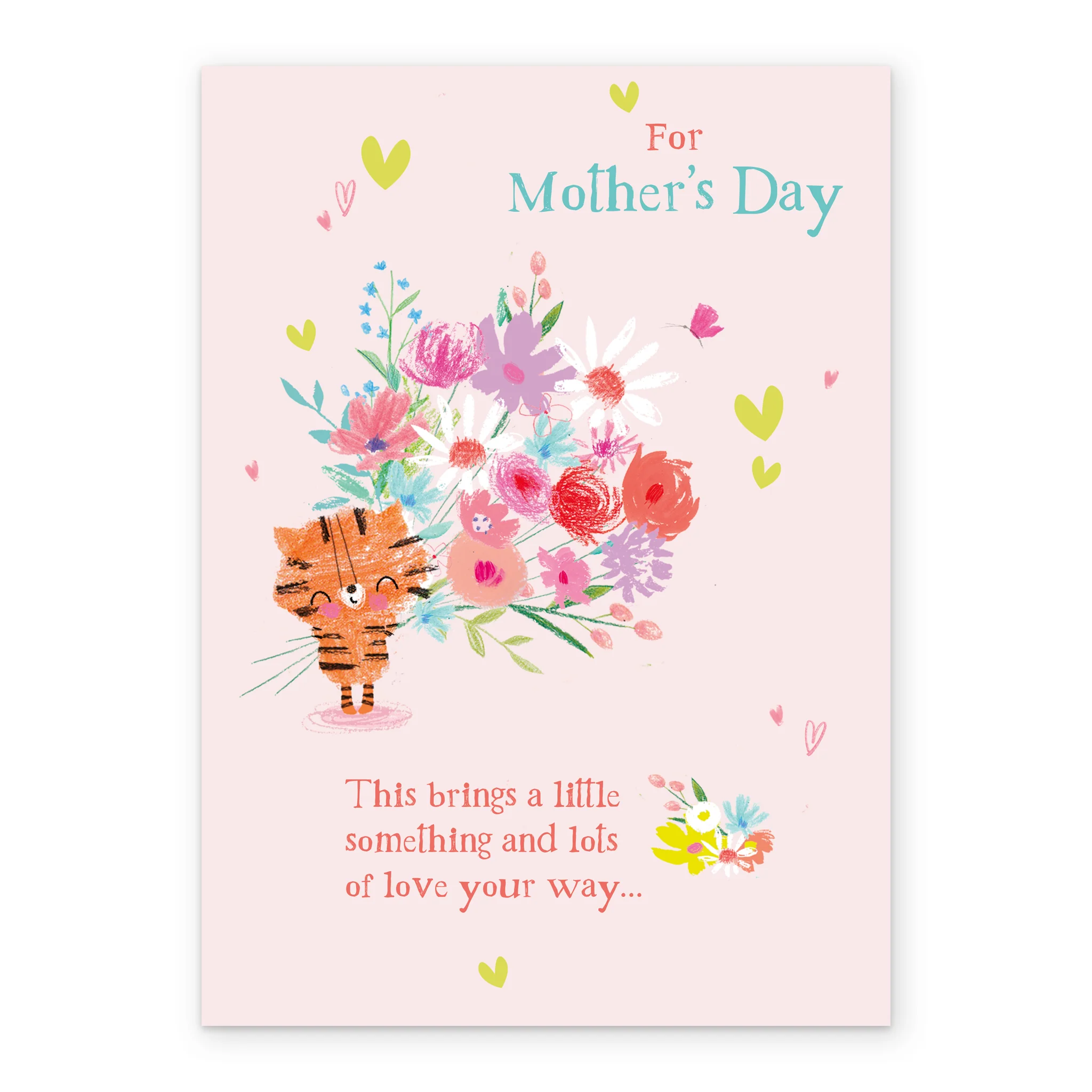 Personalised Cute Cat Flowers & Love Mother's Day Card - Image 2