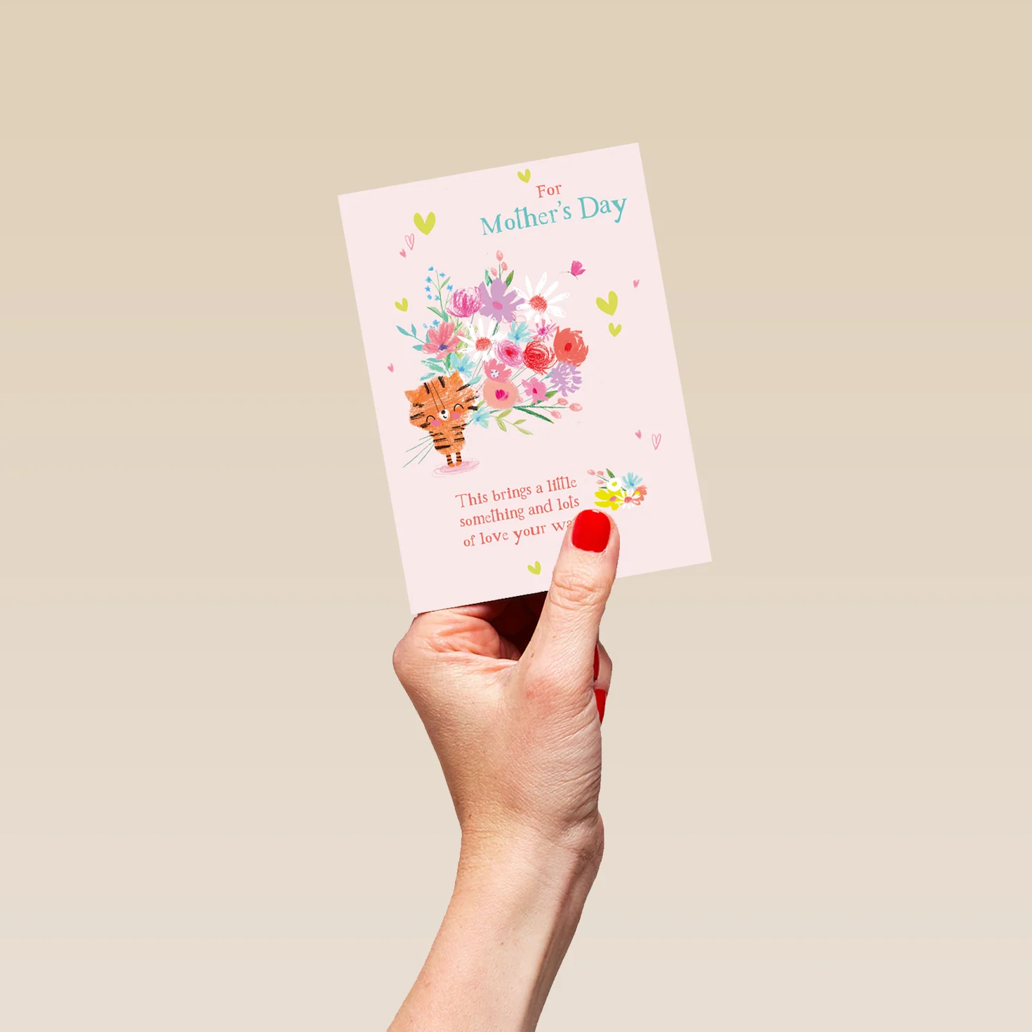 Personalised Cute Cat Flowers & Love Mother's Day Card - Image 4