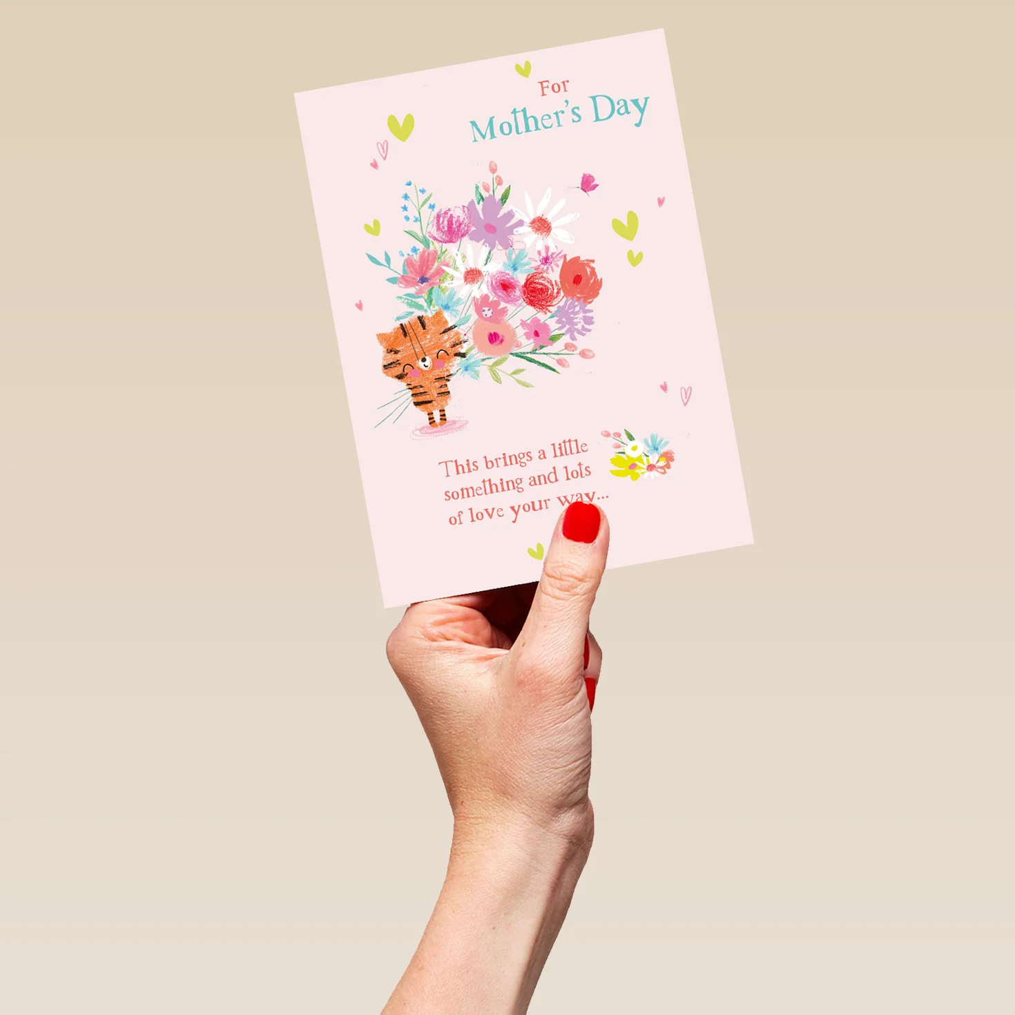Personalised Cute Cat Flowers & Love Mother's Day Card - Image 5