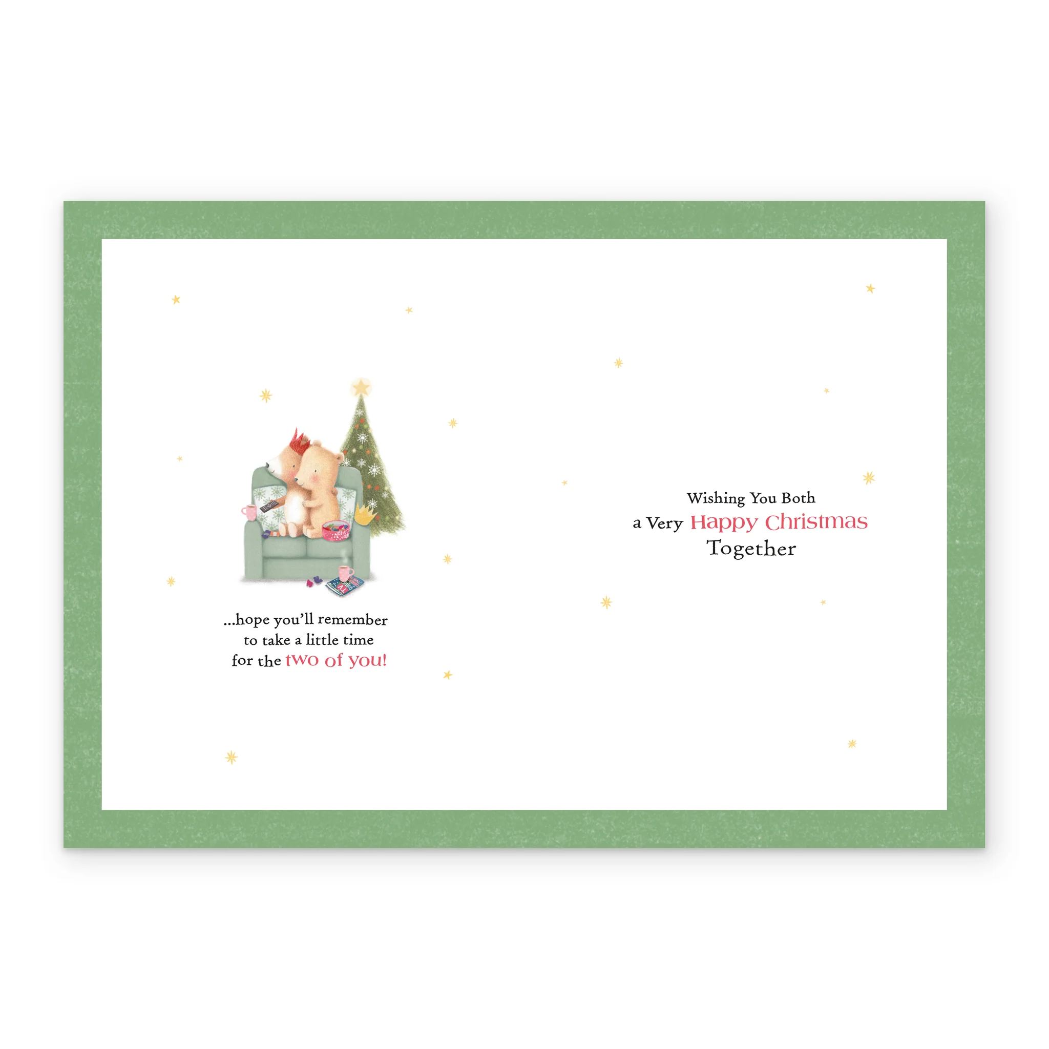 Personalised Cute Christmas Bears Rebus Verse To Both Card - Image 3