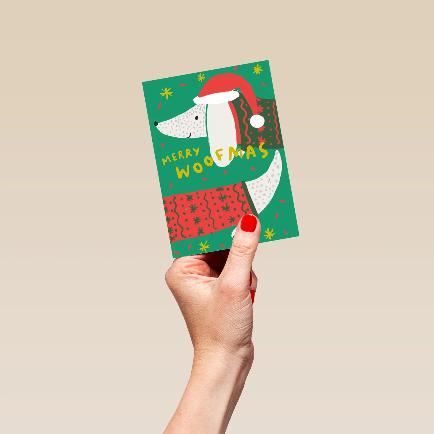 Personalised Cute Christmas Fur Baby Merry Woofmas Pet Card - Image 4