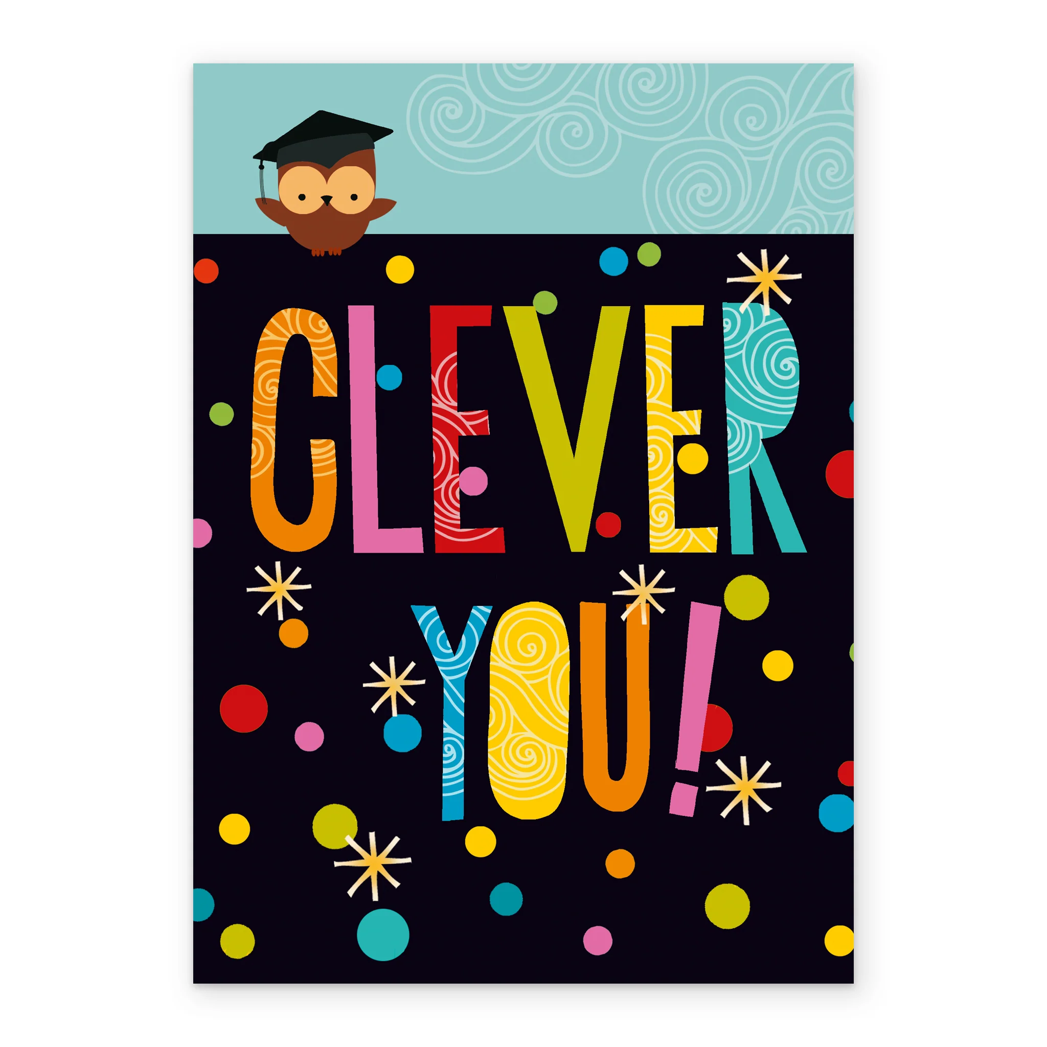 Personalised Cute Clever You Graduation Owl Card - Image 2