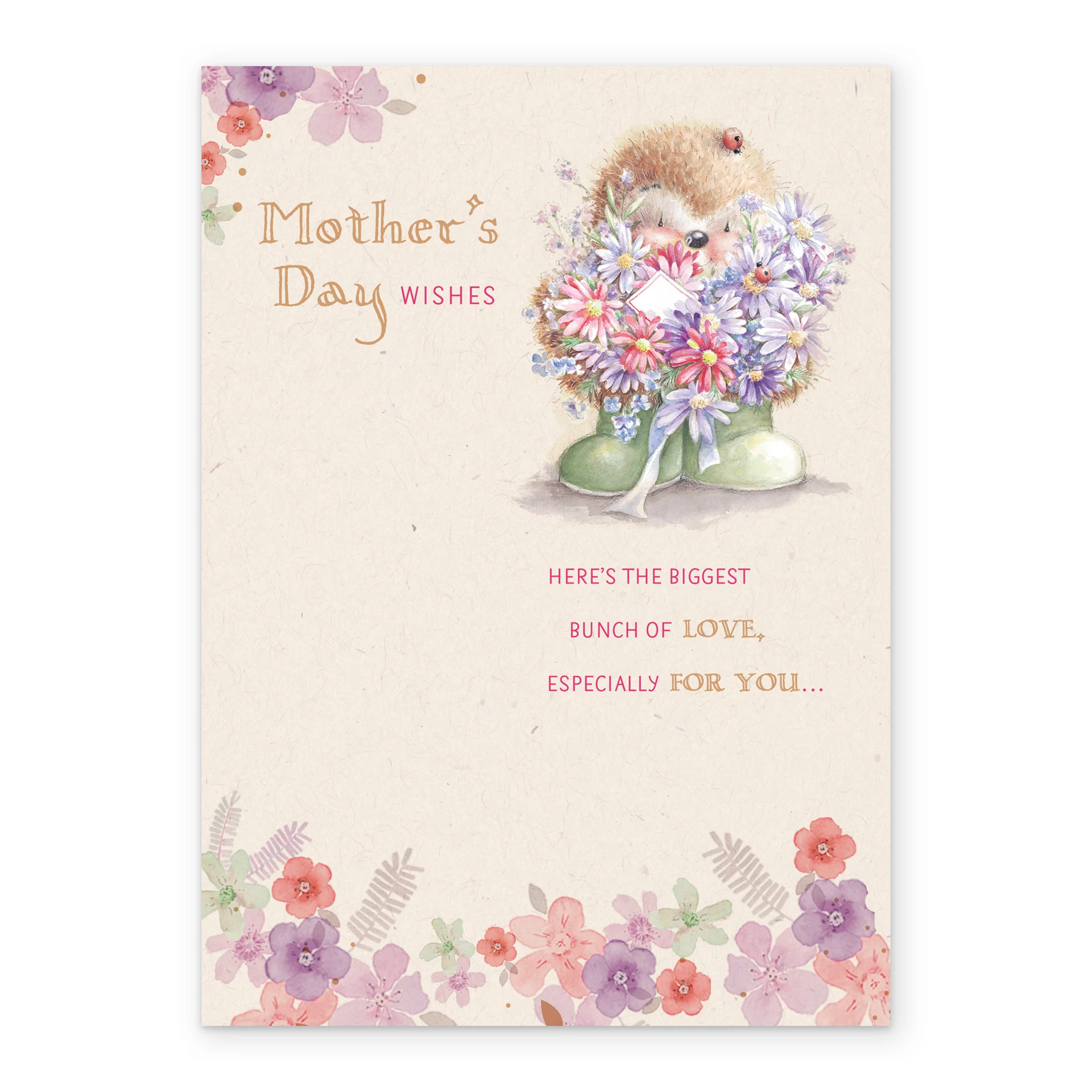 Personalised Cute Country Companions Flowers Mother's Day Card - Image 2