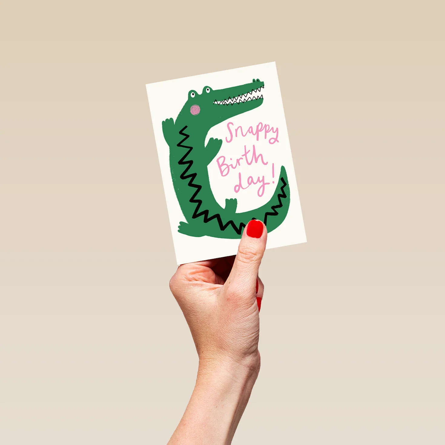 Personalised Cute Crocodile Birthday Card - Image 4