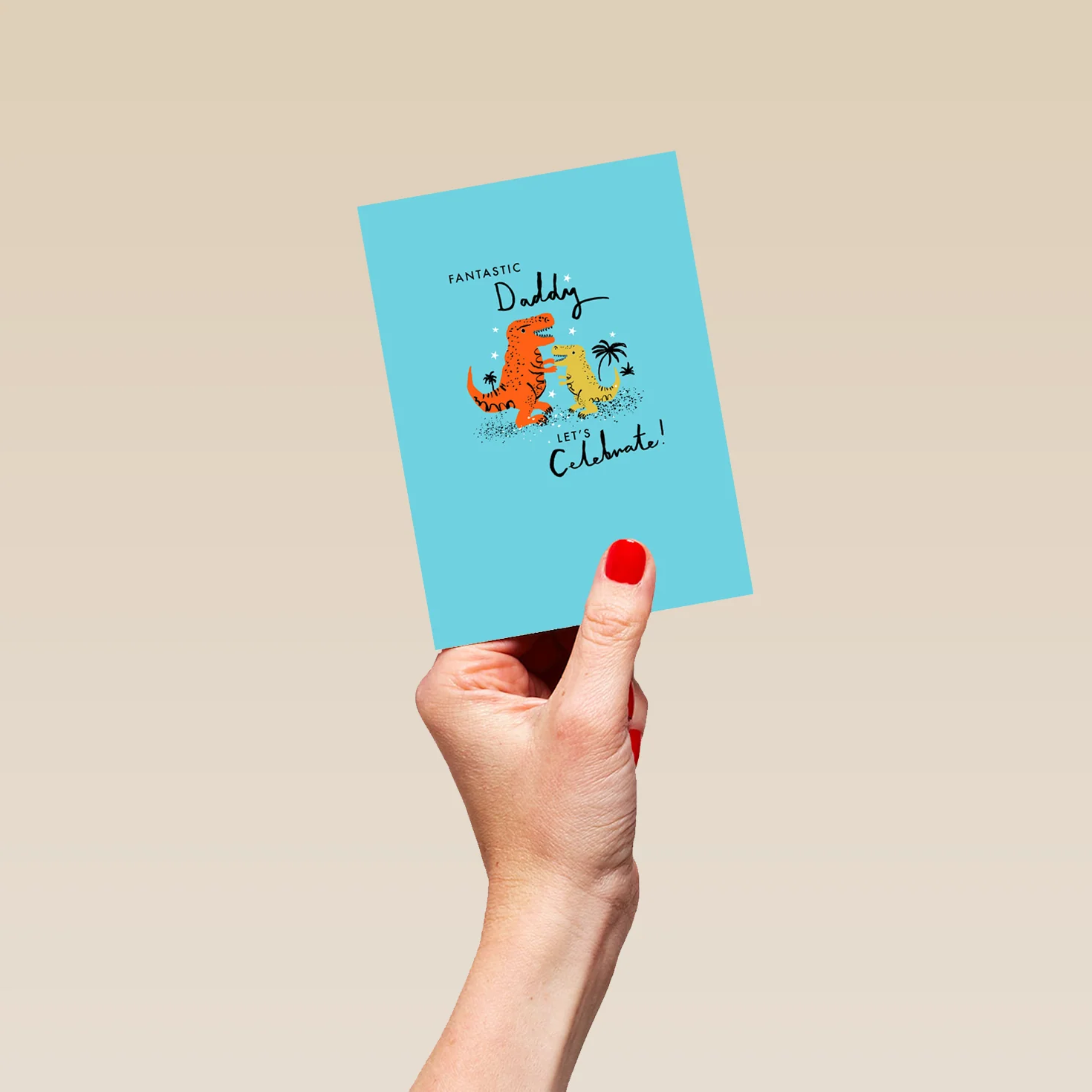 Personalised Cute Dinosaurs For Daddy Card - Image 4