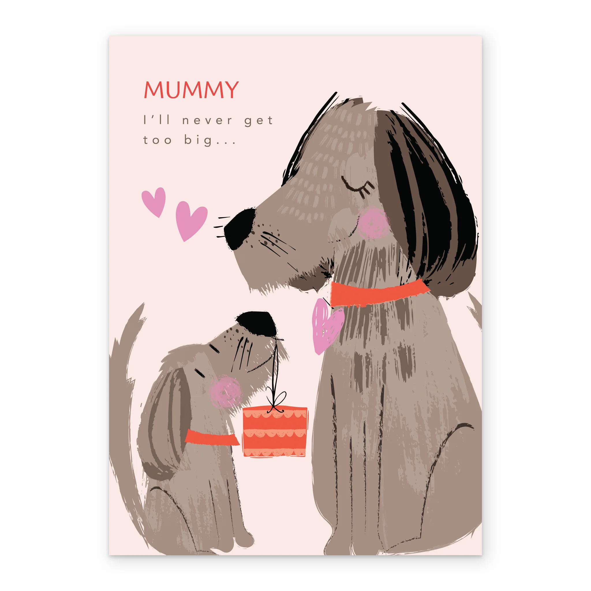 Personalised Cute Dog & Puppy Mother's Day Card For Mummy - Image 2
