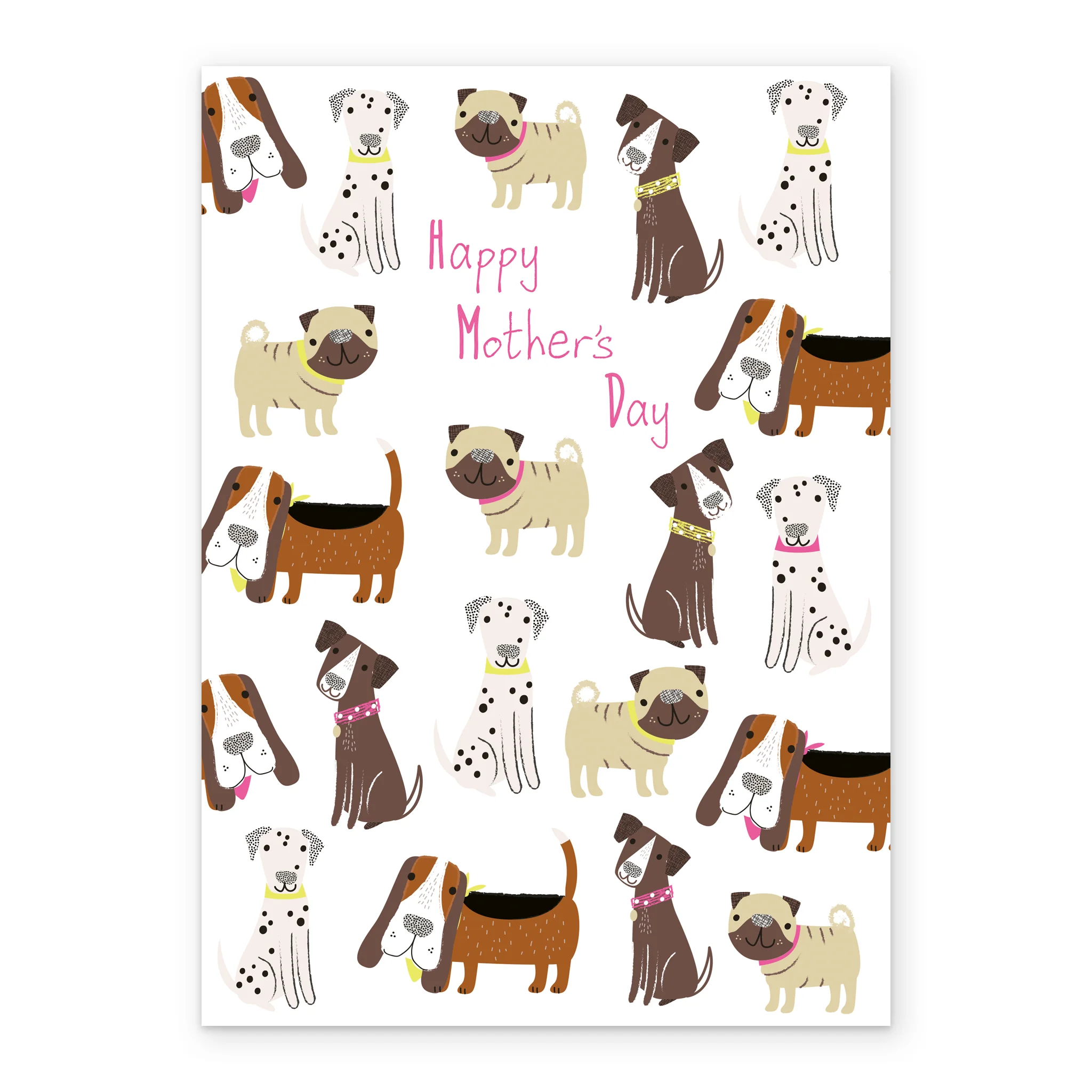 Personalised Cute Dogs Happy Mothers Day Mother's Day Card - Image 2