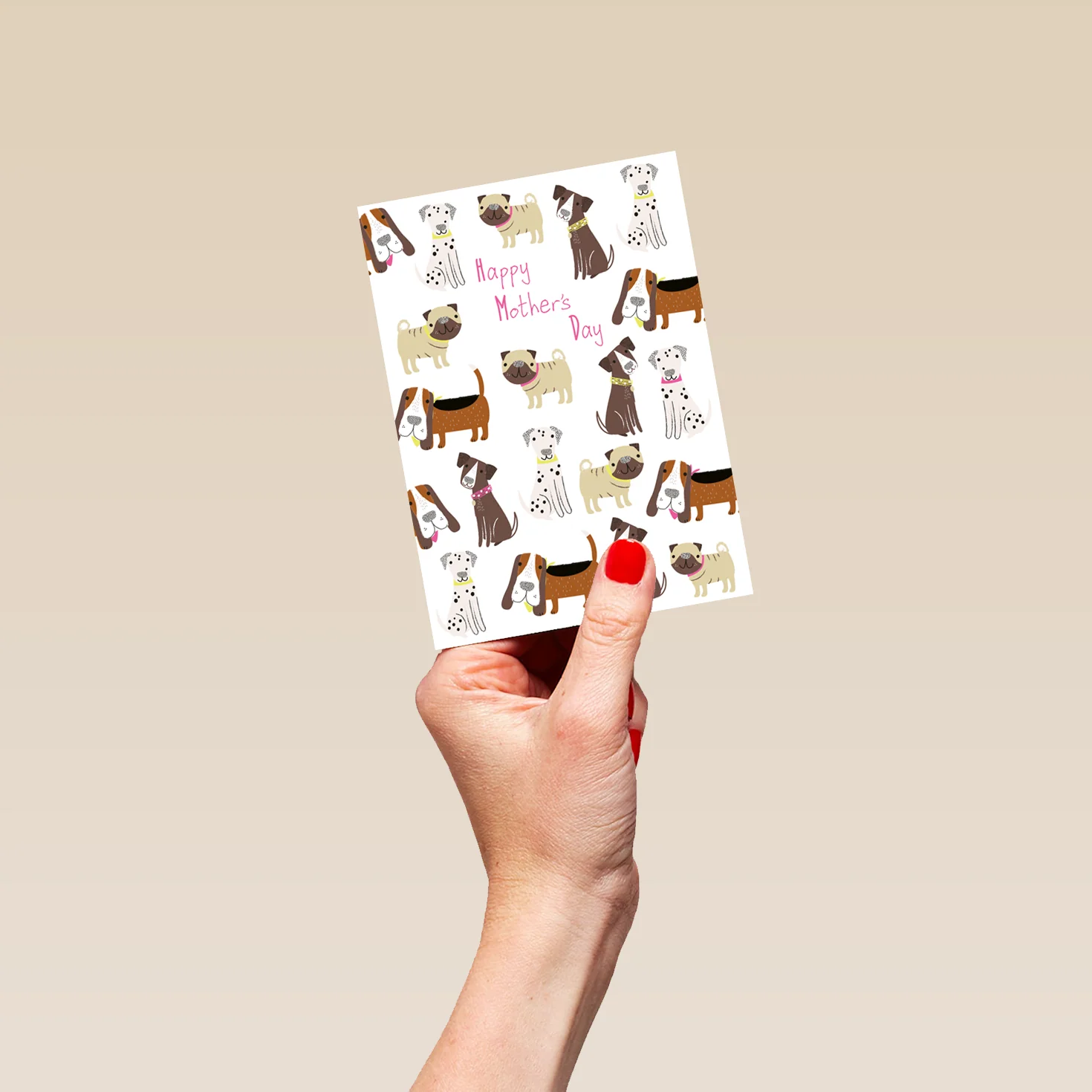 Personalised Cute Dogs Happy Mothers Day Mother's Day Card - Image 4