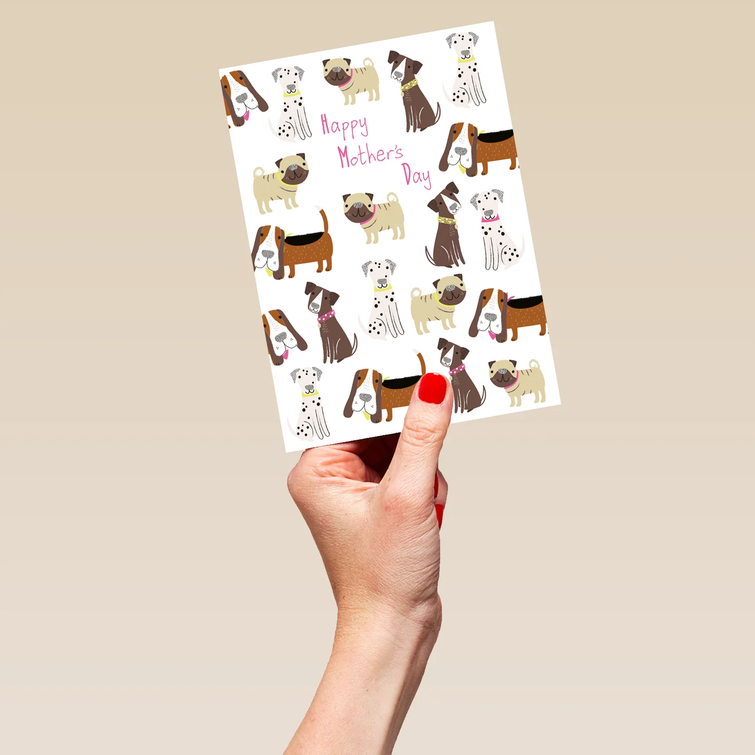 Personalised Cute Dogs Happy Mothers Day Mother's Day Card - Image 5