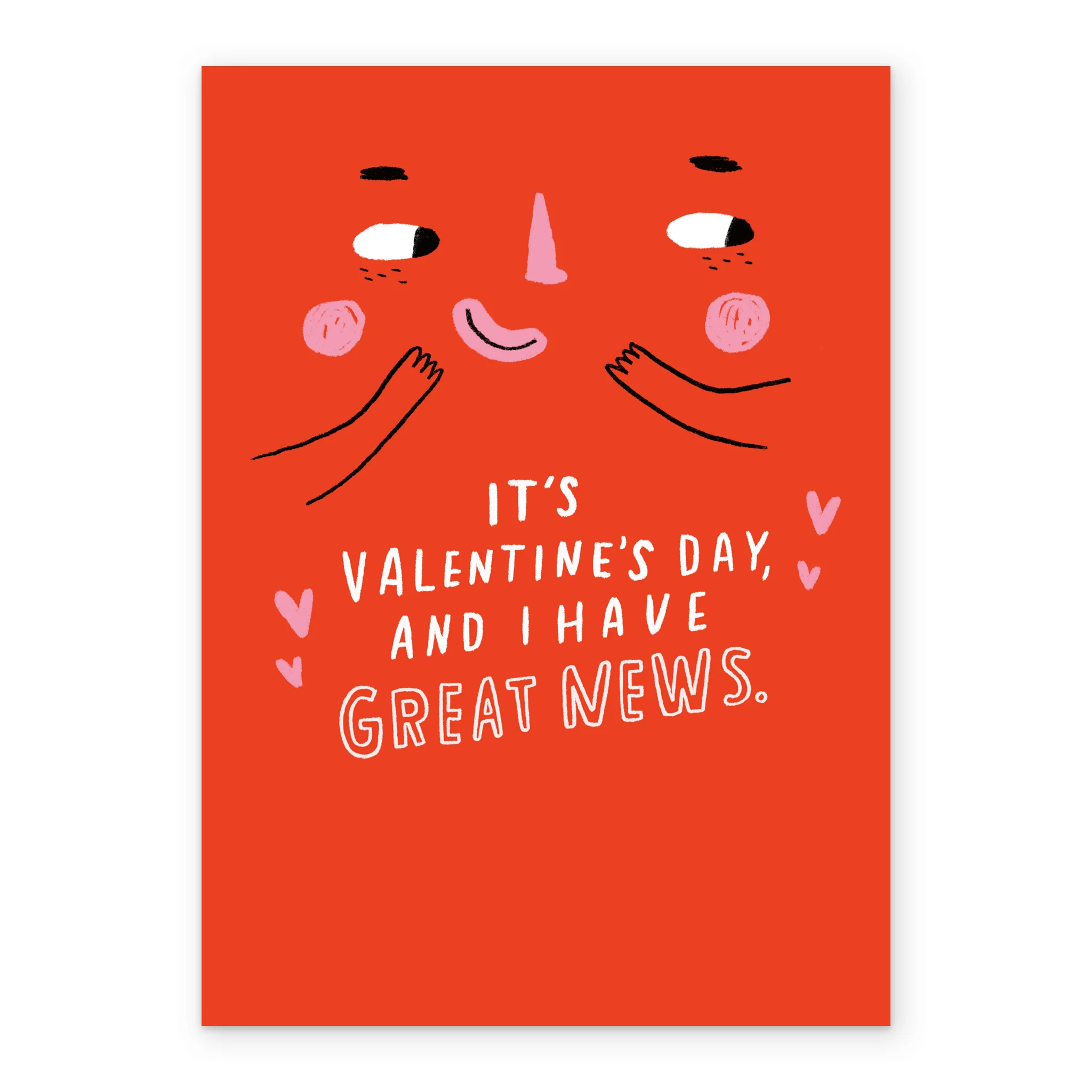 Personalised Cute Face & Funny Verse Valentine's Day Card - Image 2