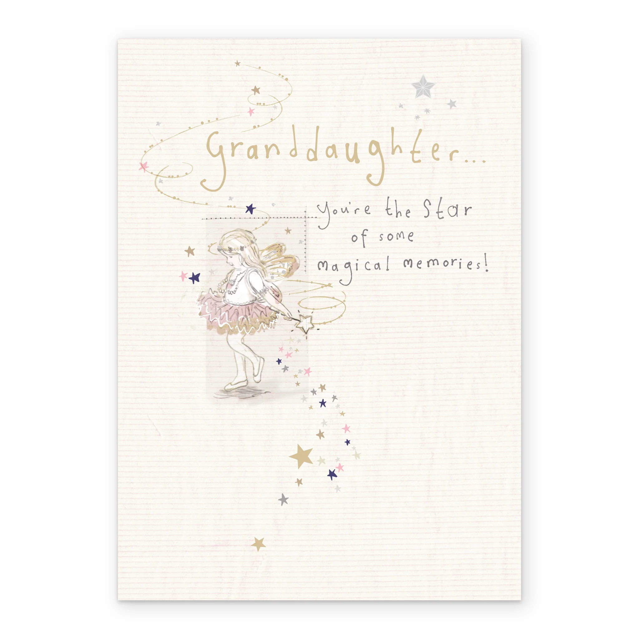 Personalised Cute Fairy Magic Birthday Card For Granddaughter - Image 2
