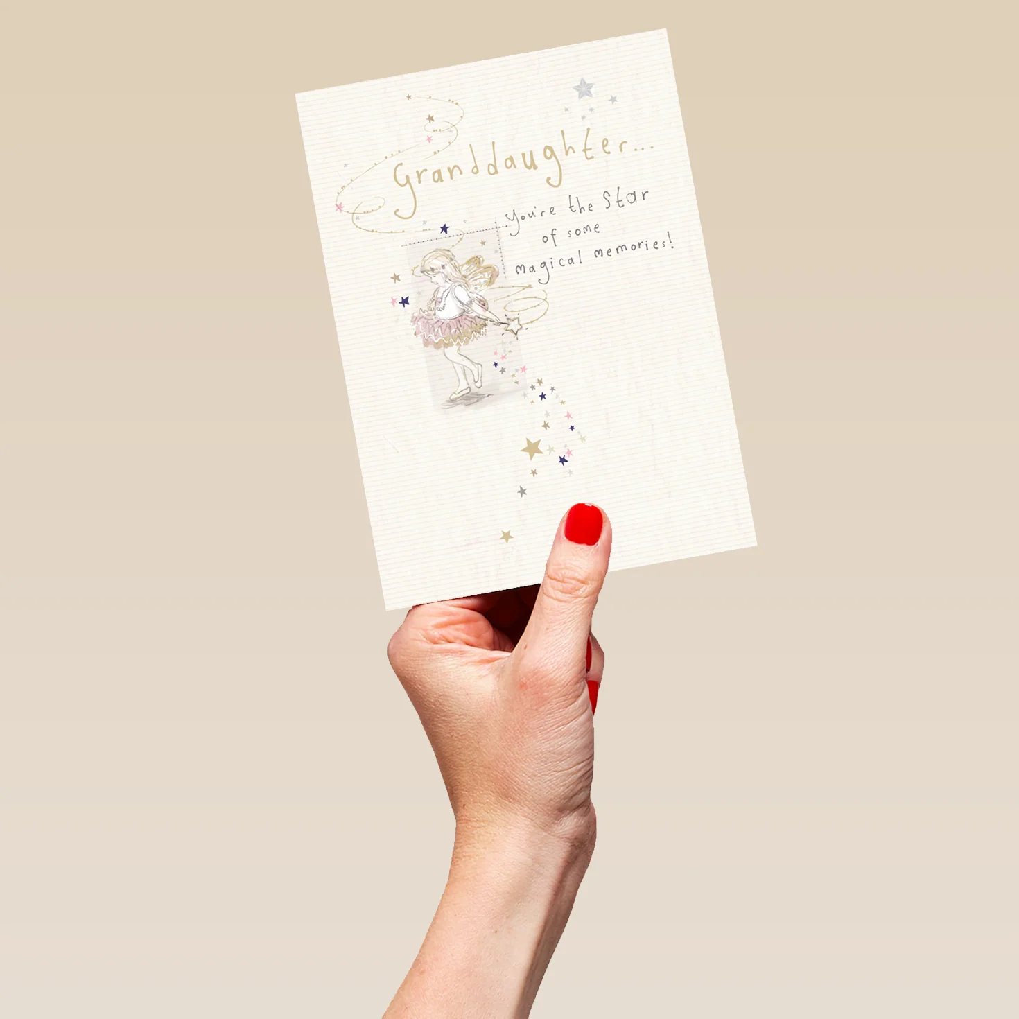 Personalised Cute Fairy Magic Birthday Card For Granddaughter - Image 5
