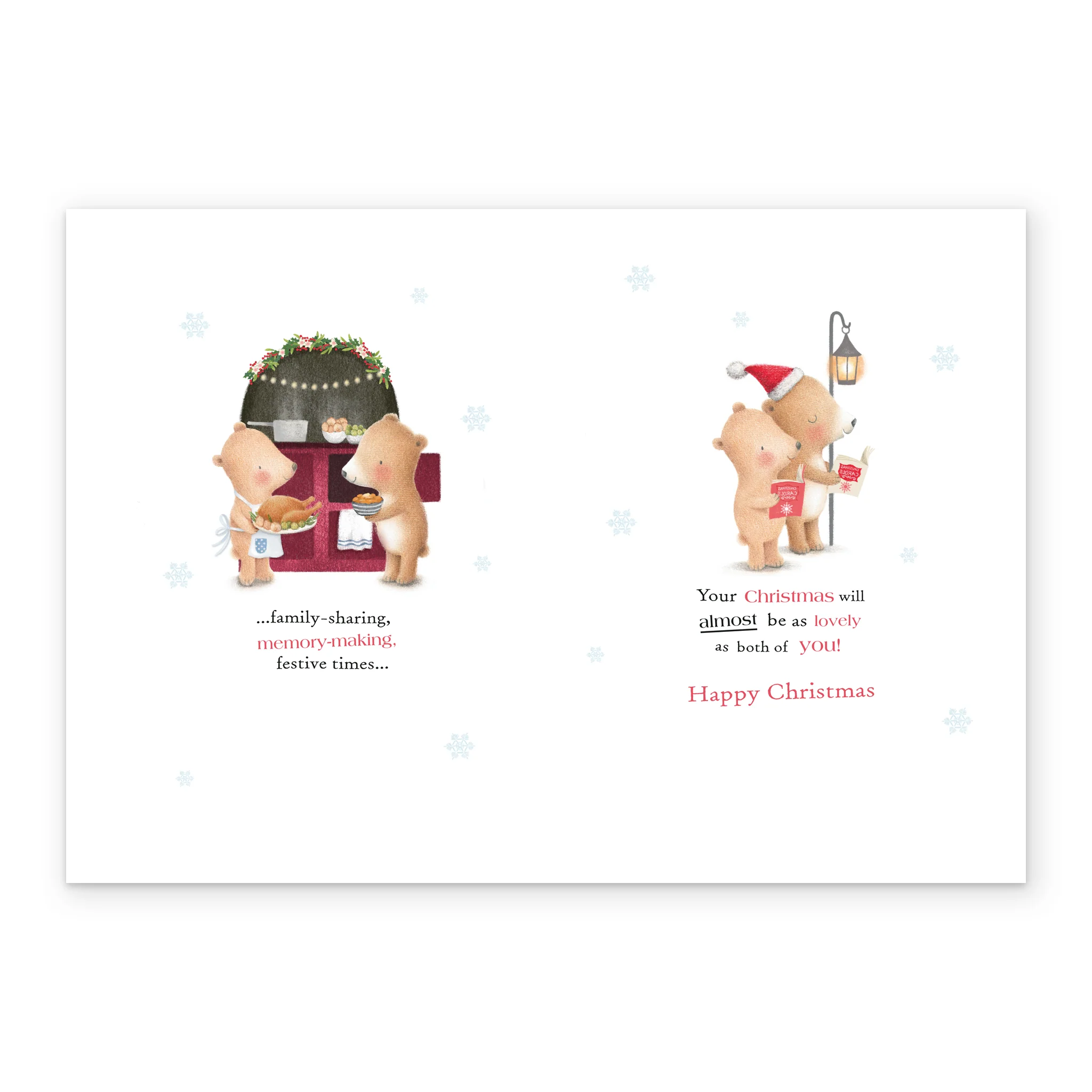 Personalised Cute Festive Fireplace Christmas Card - Image 3