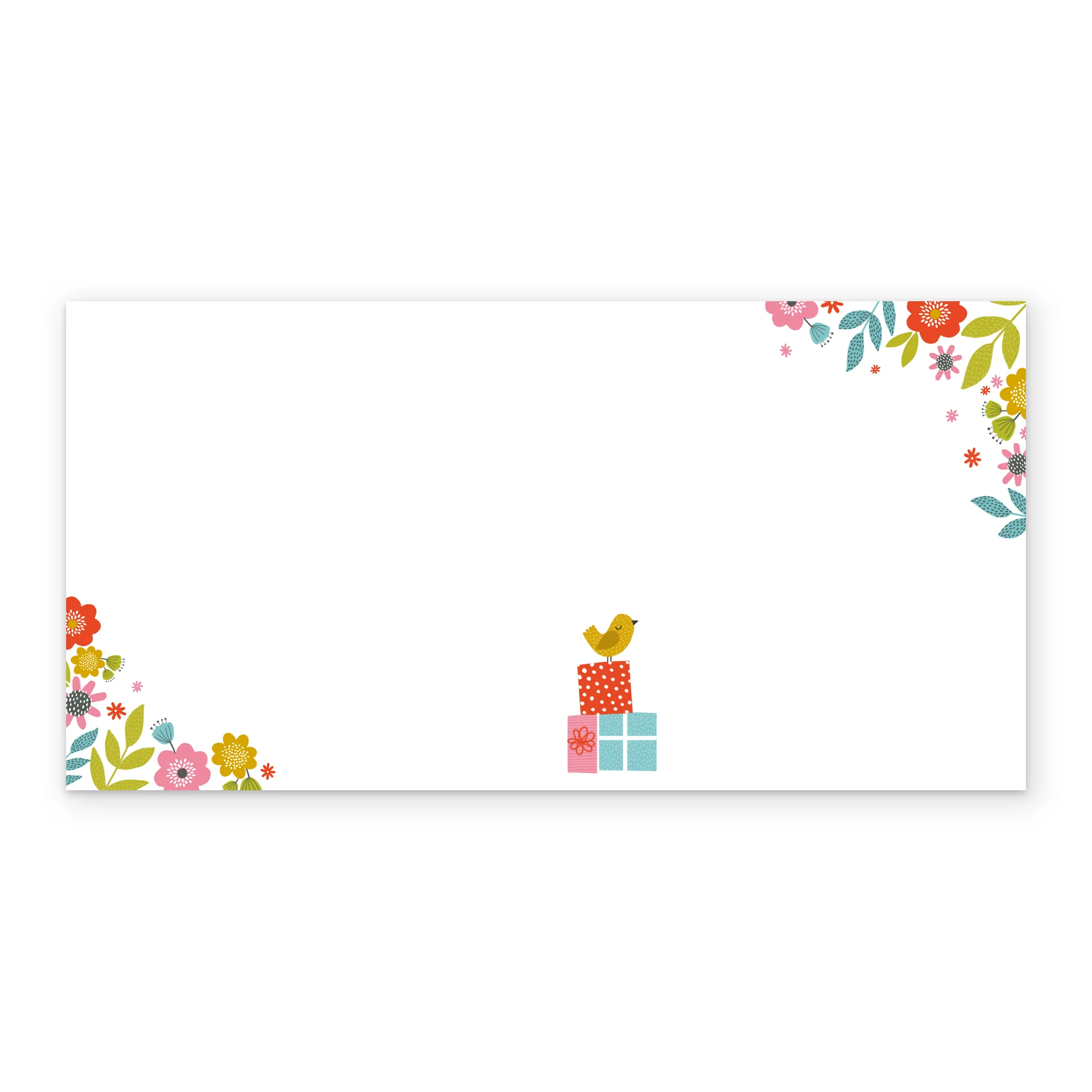Personalised Cute Floral Woodland Animals Kids Birthday Girl Card - Image 3