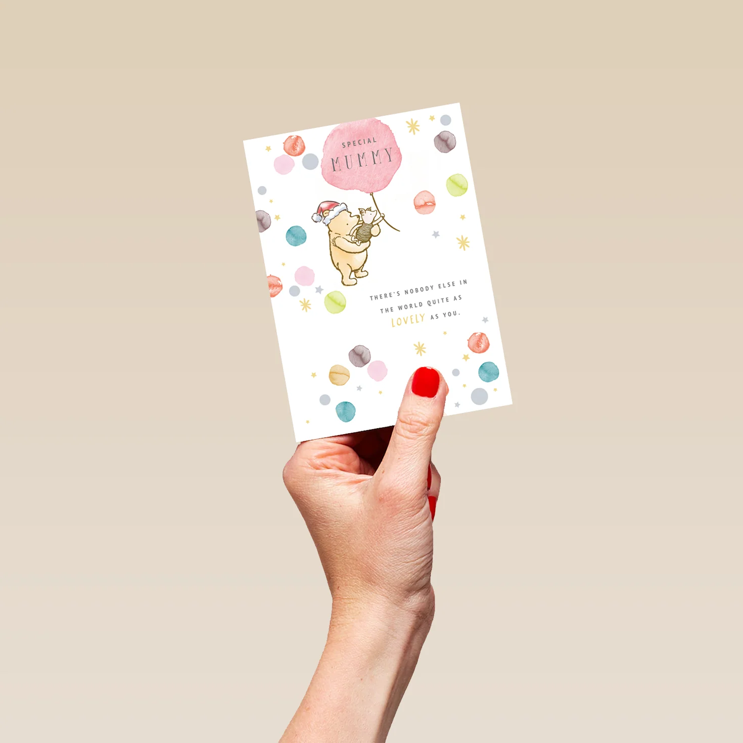 Personalised Cute For Mummy Disney Winnie The Pooh Christmas Card - Image 4