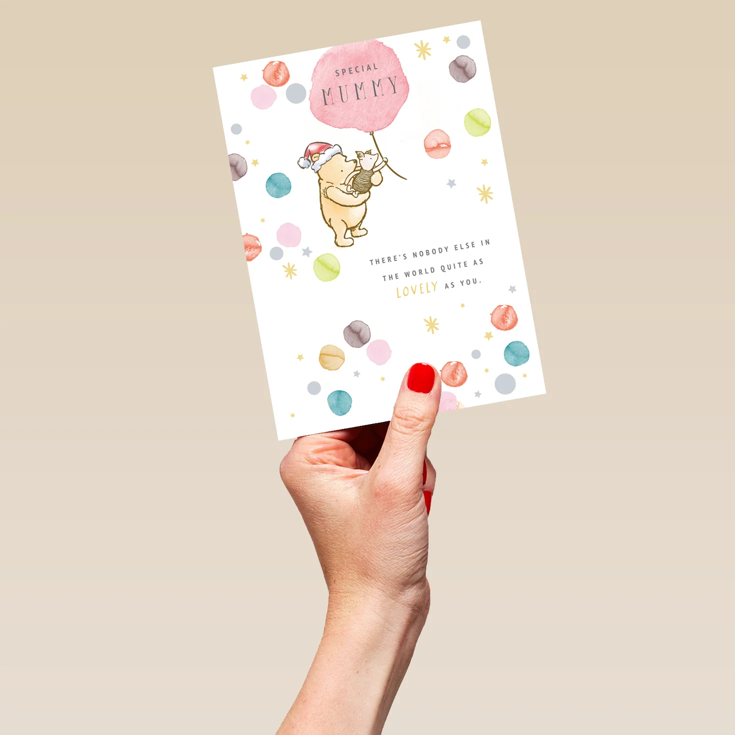 Personalised Cute For Mummy Disney Winnie The Pooh Christmas Card - Image 5