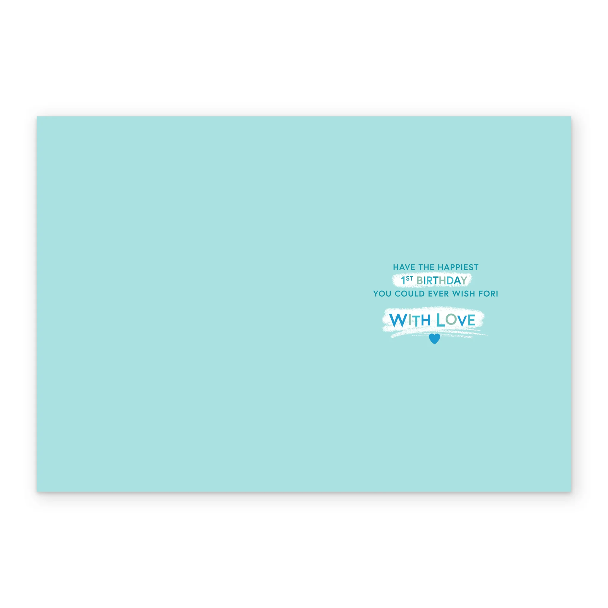 Personalised Cute Forever Friends Blue 1st Birthday Card - Image 3