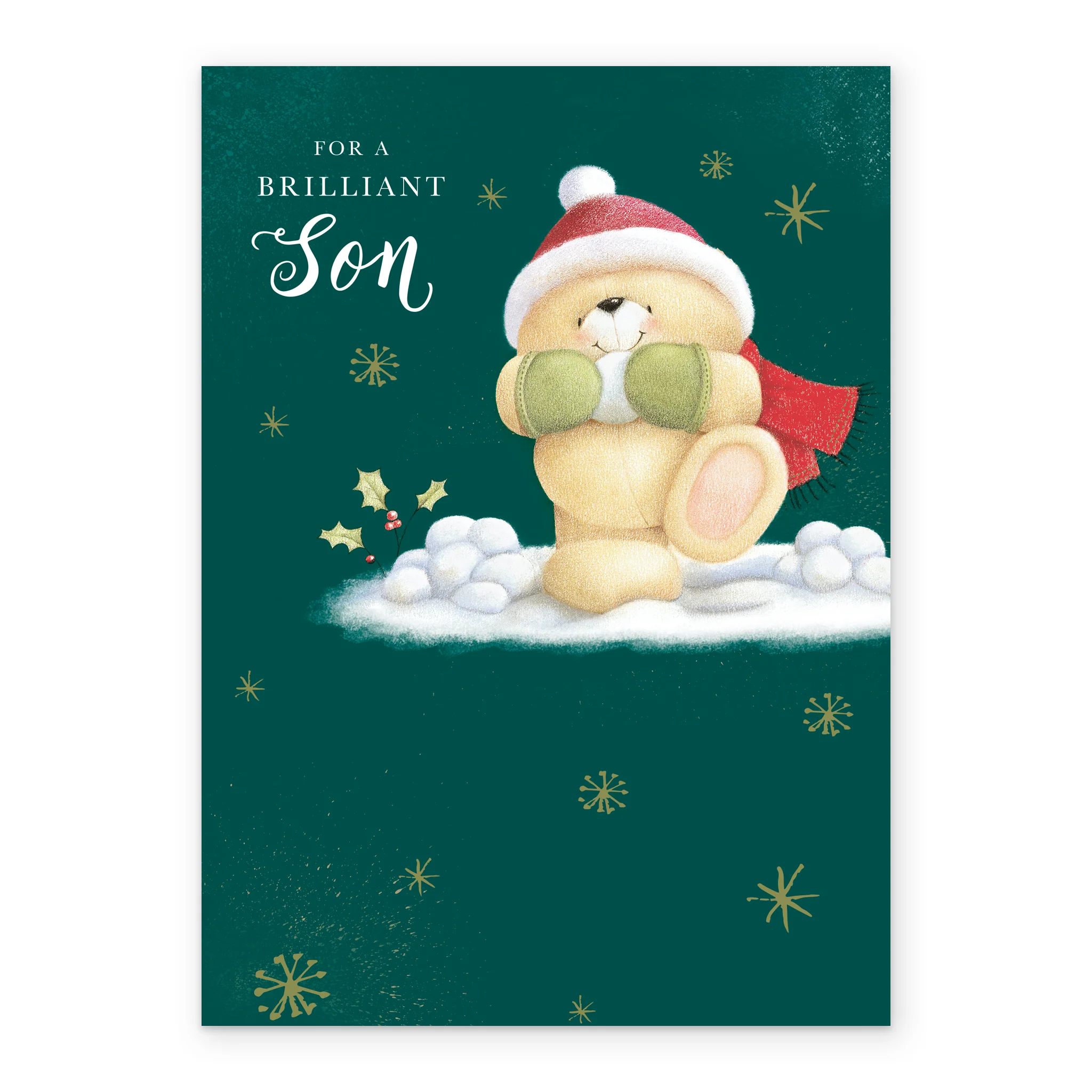 Personalised Cute Forever Friends For Son Christmas Card - Image 2