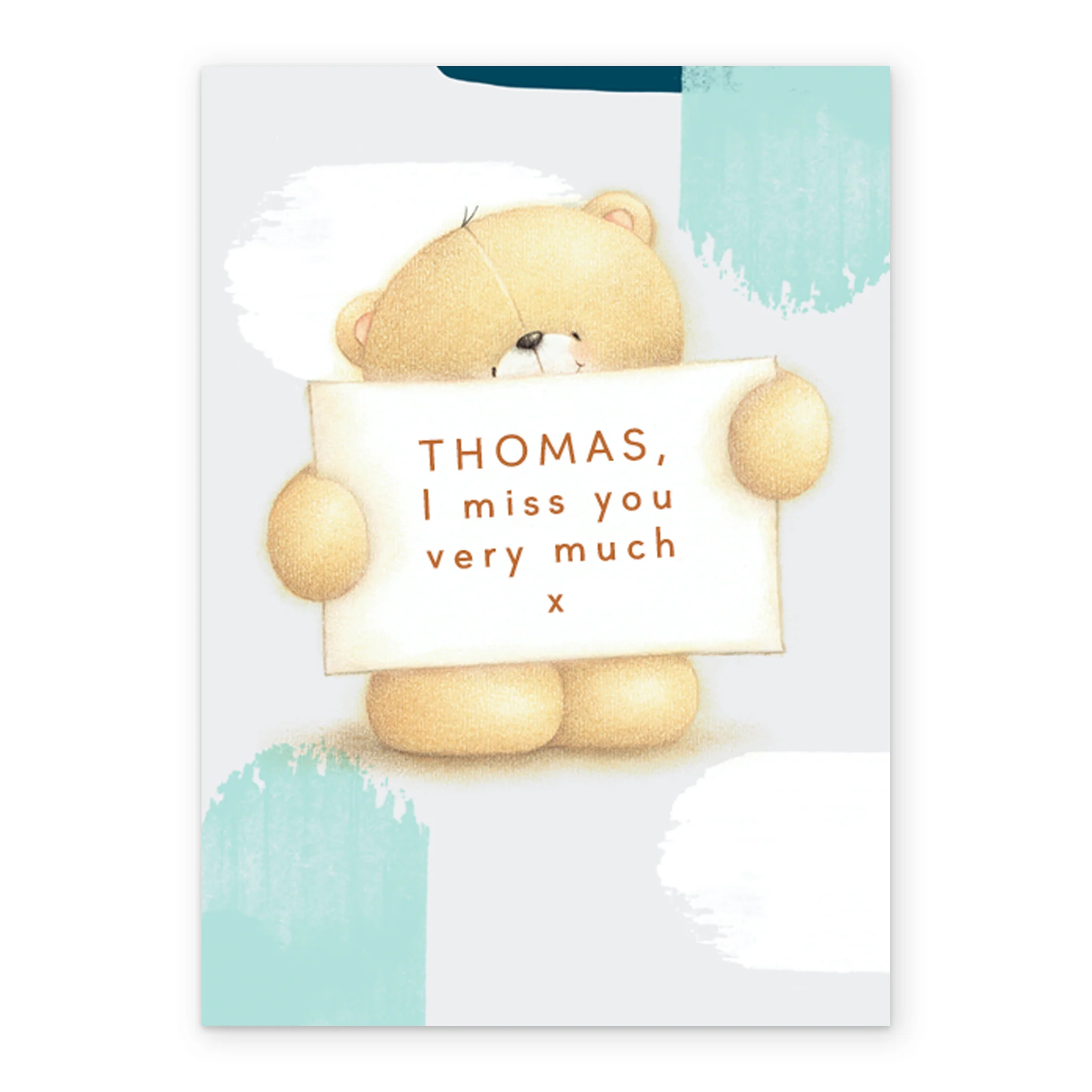 Personalised Cute Forever Friends Miss You Card - Image 2