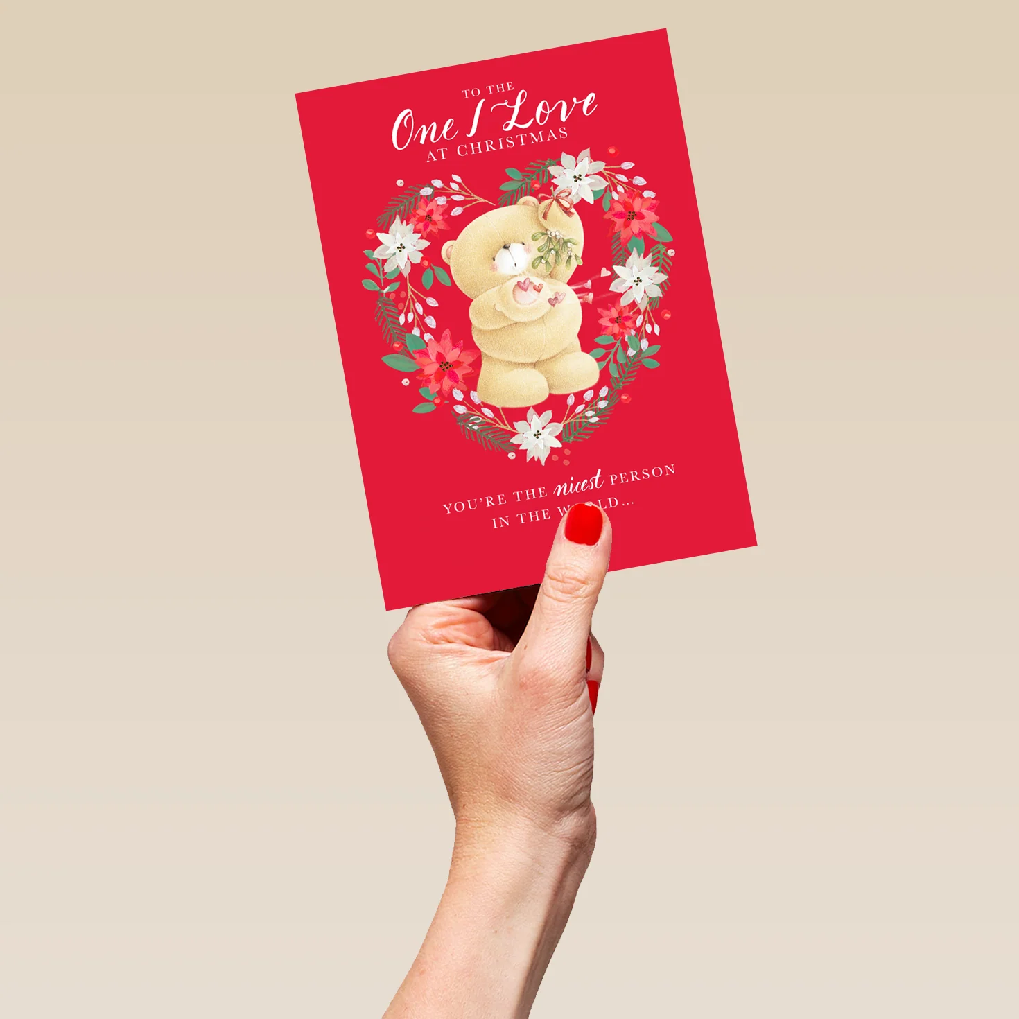 Personalised Cute Forever Friends The One I Love Christmas Card - Image 5