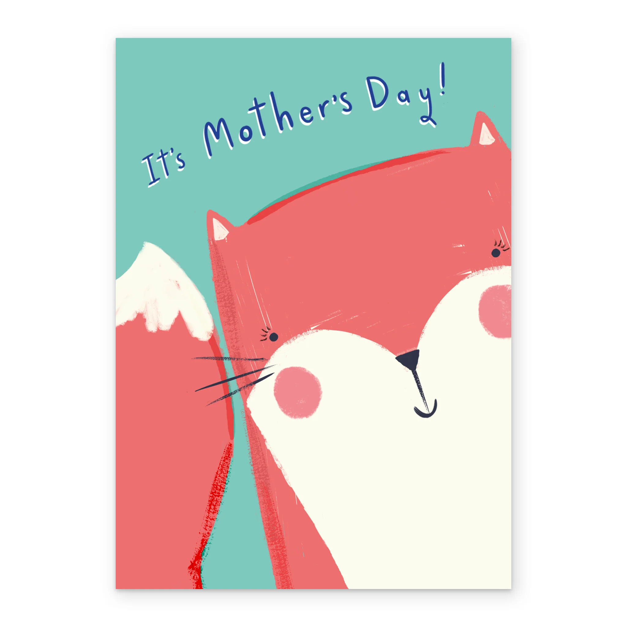 Personalised Cute Fox Cartoon Mother's Day Card - Image 2