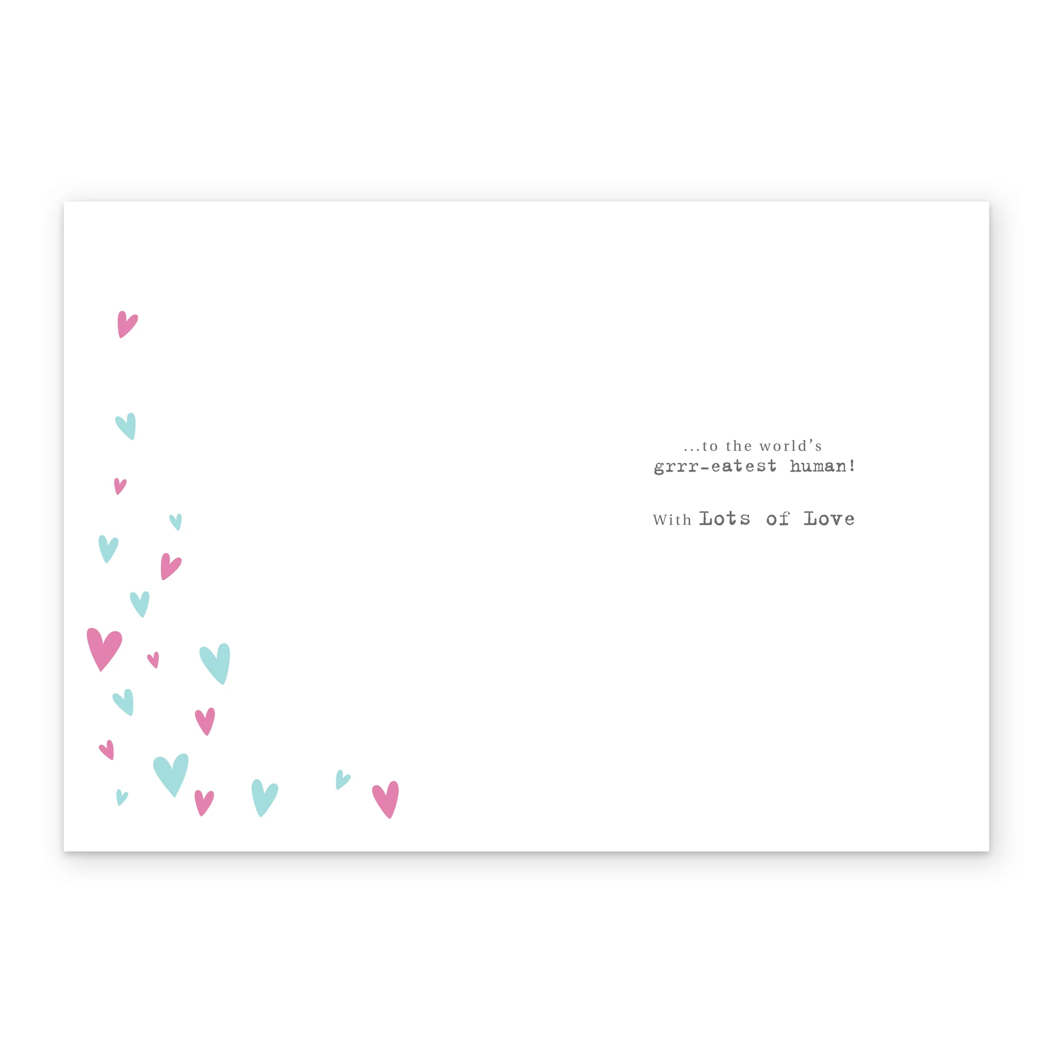 Personalised Cute From The Dog Love Hearts Mother's Day Photo Upload Card - Image 3