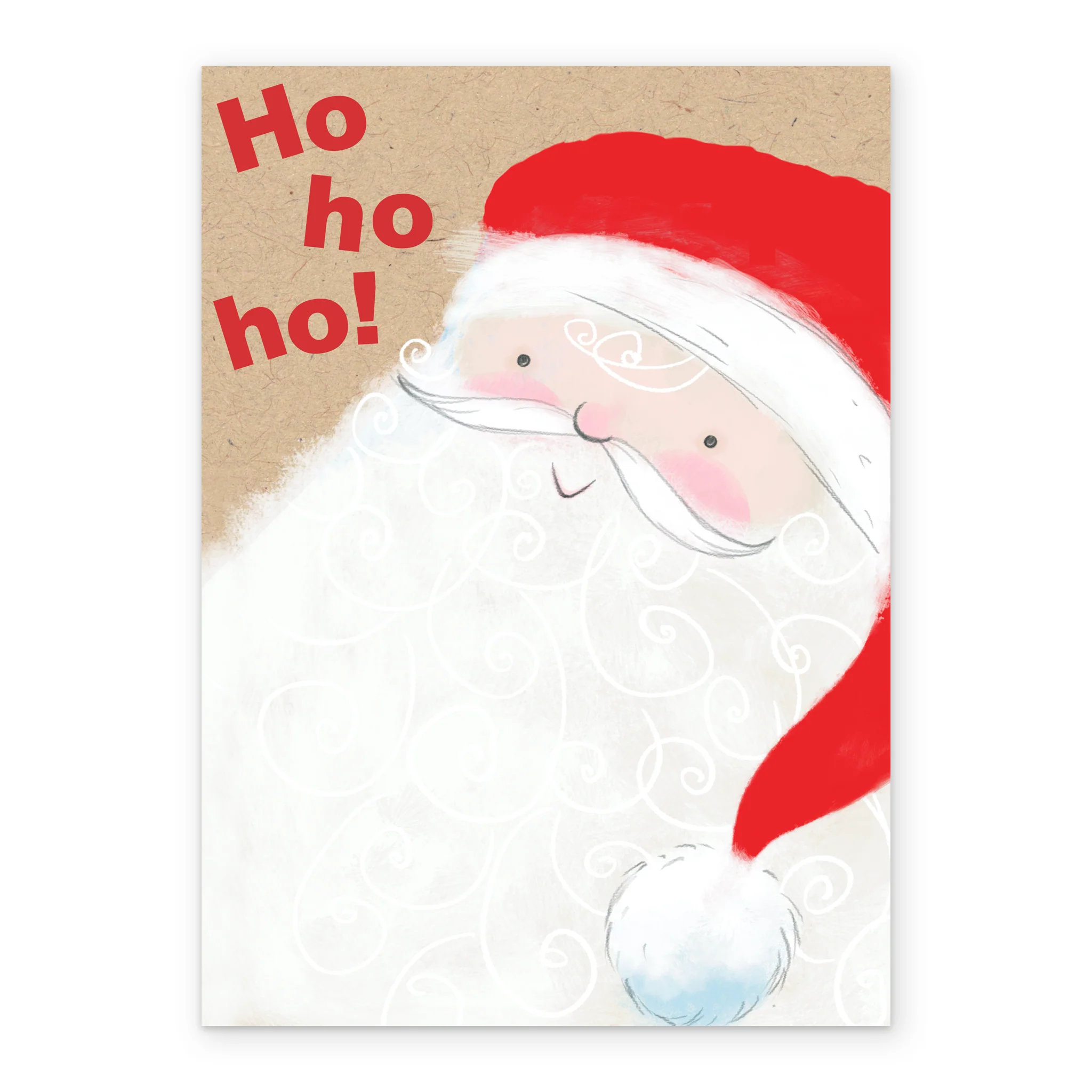 Personalised Cute Ho Ho Ho Santa Christmas Card - Image 2