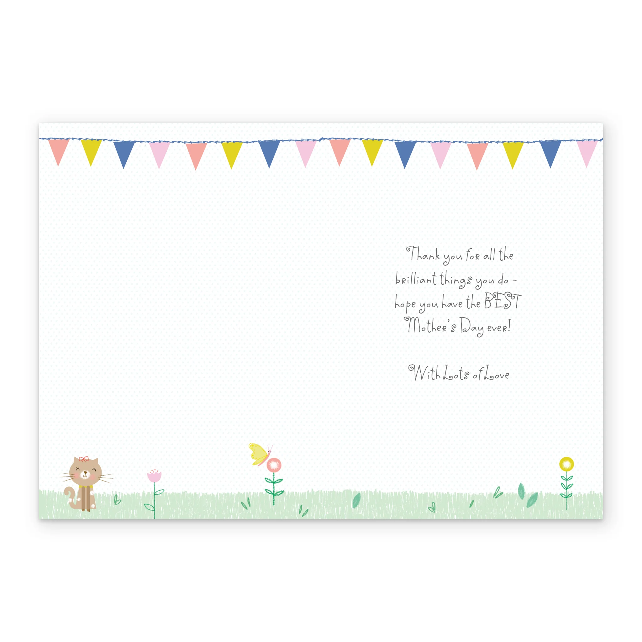Personalised Cute Illustration Gifts & Cake Mother's Day Card - Image 3
