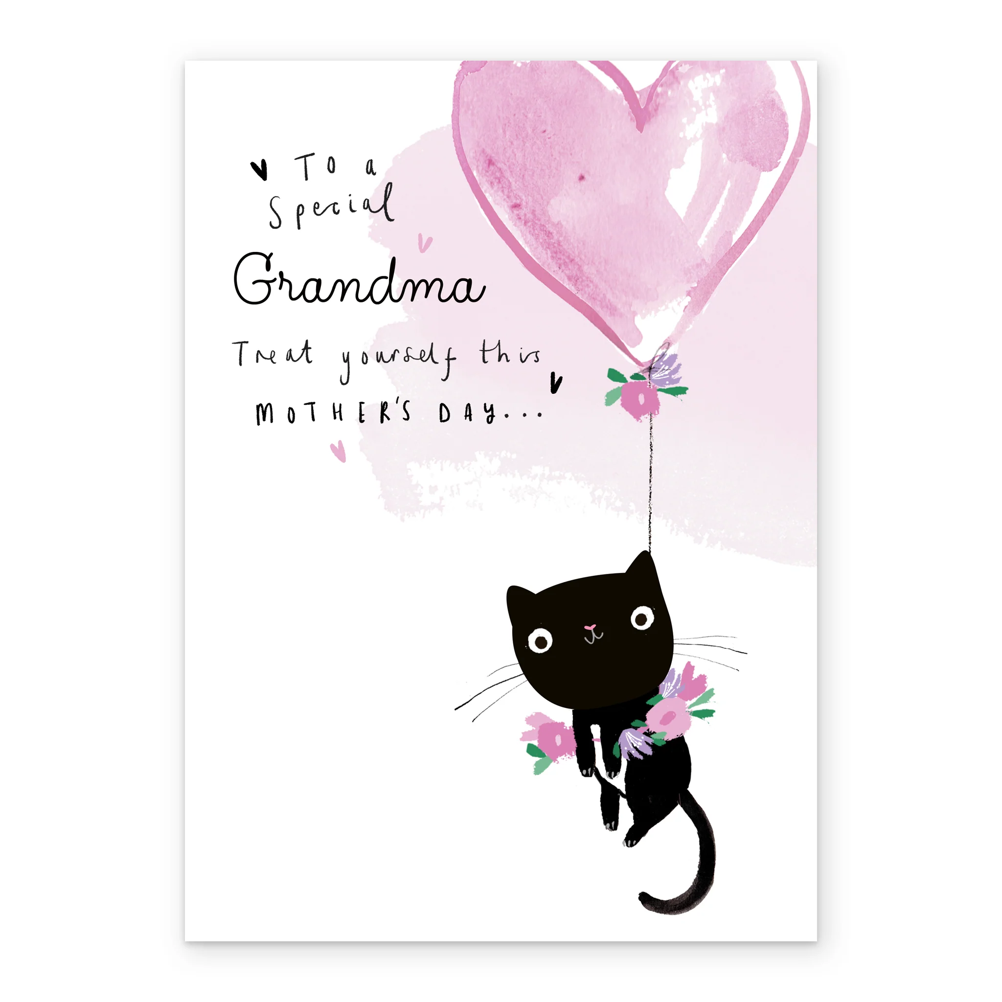 Personalised Cute Kitten Illustration Mother's Day Card For Grandma - Image 2