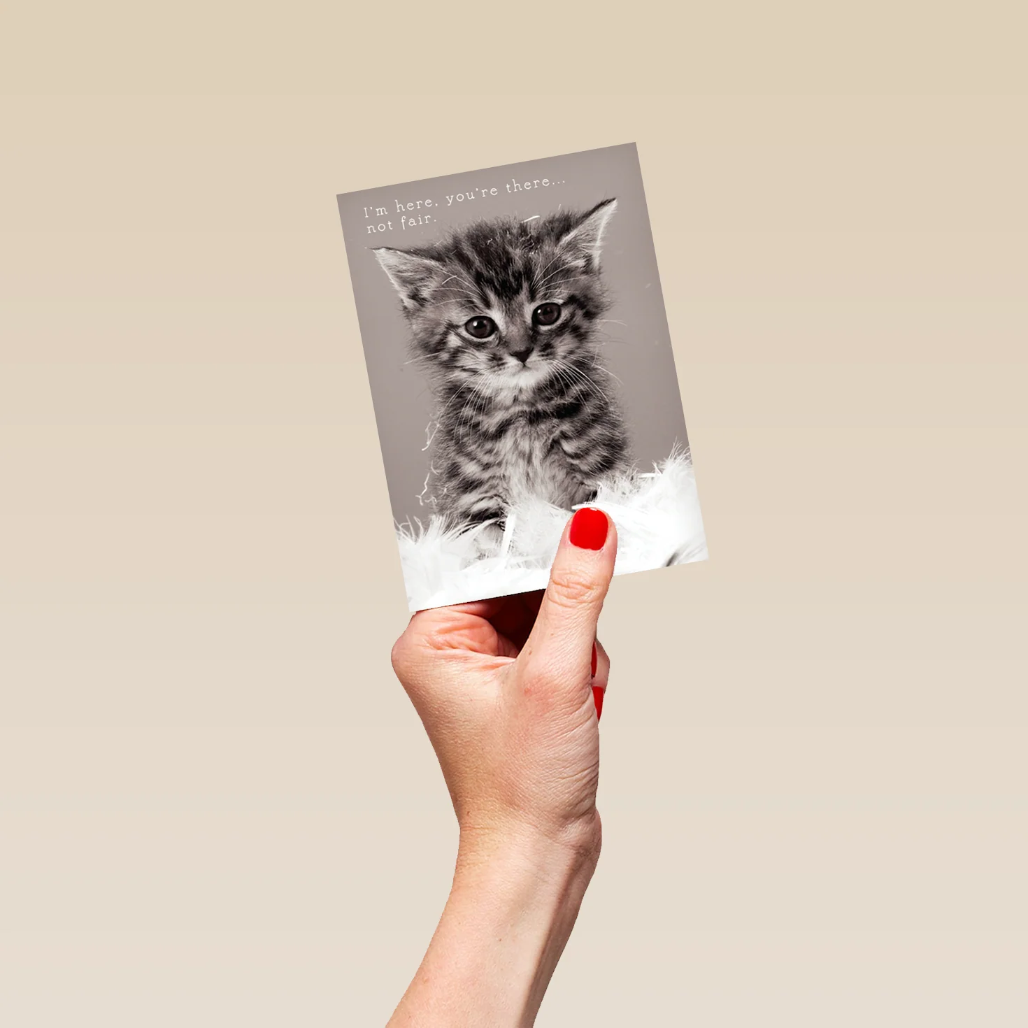 Personalised Cute Kitten Miss You Card - Image 4