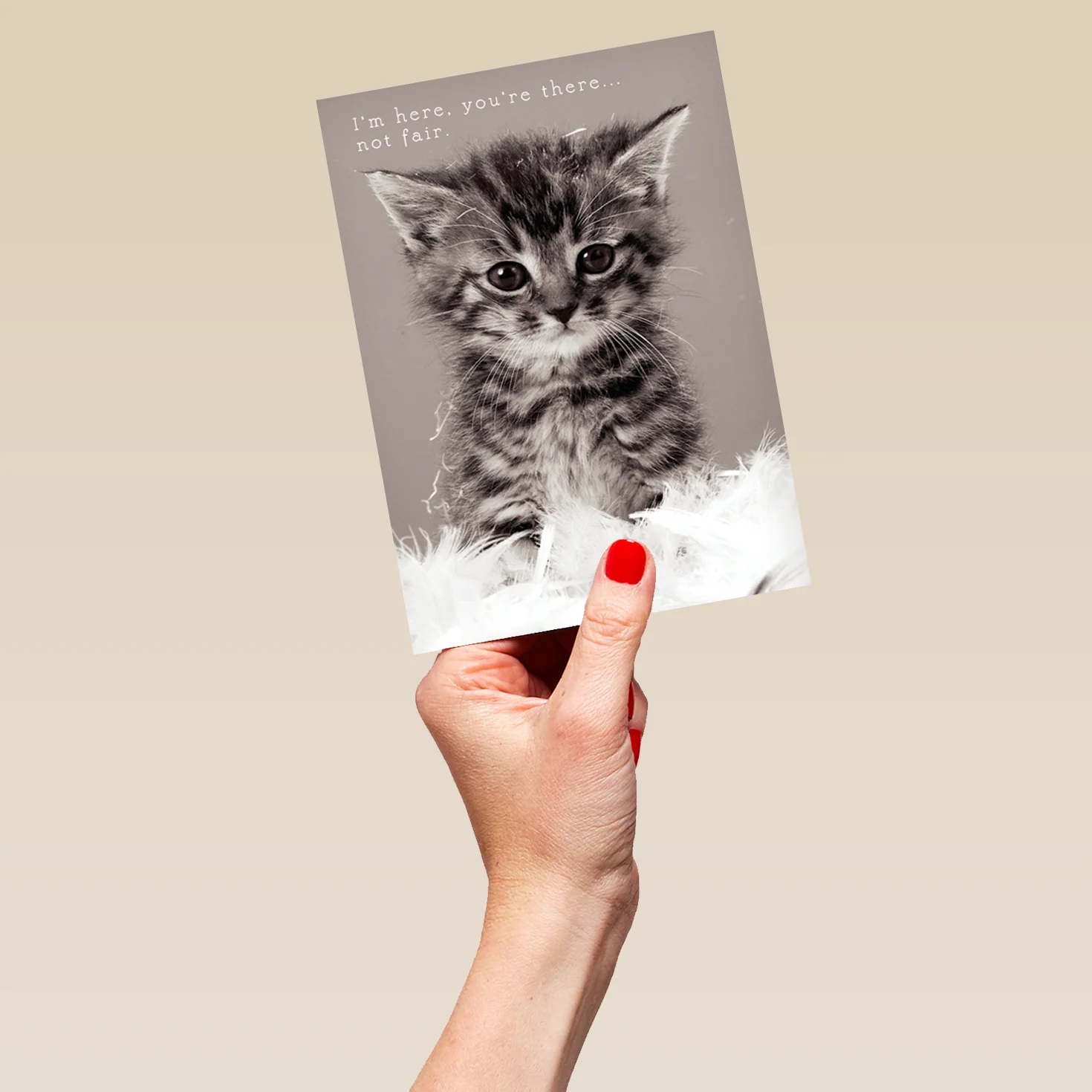 Personalised Cute Kitten Miss You Card - Image 5