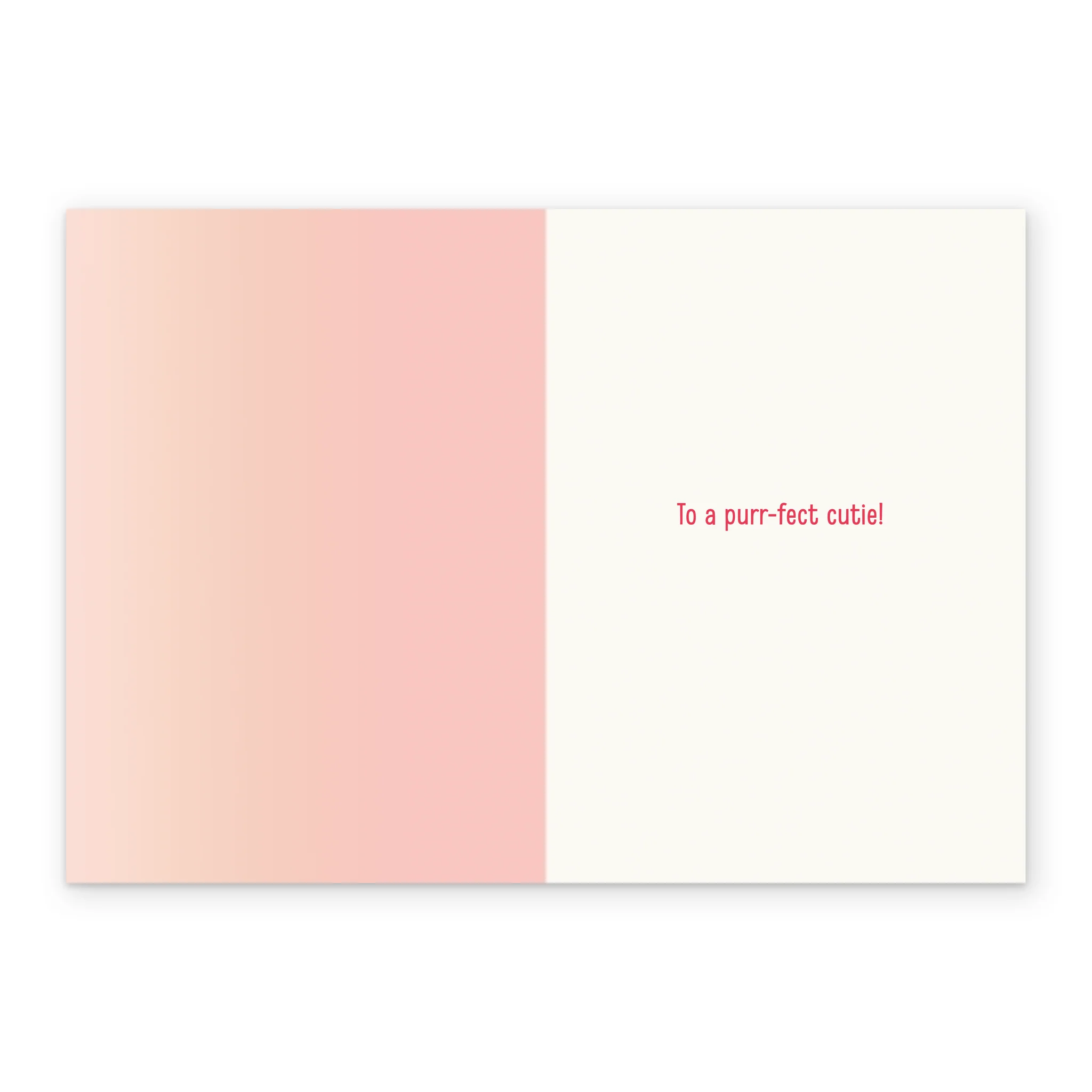 Personalised Cute Kitten with Bow & Box Valentine's Day Card - Image 3