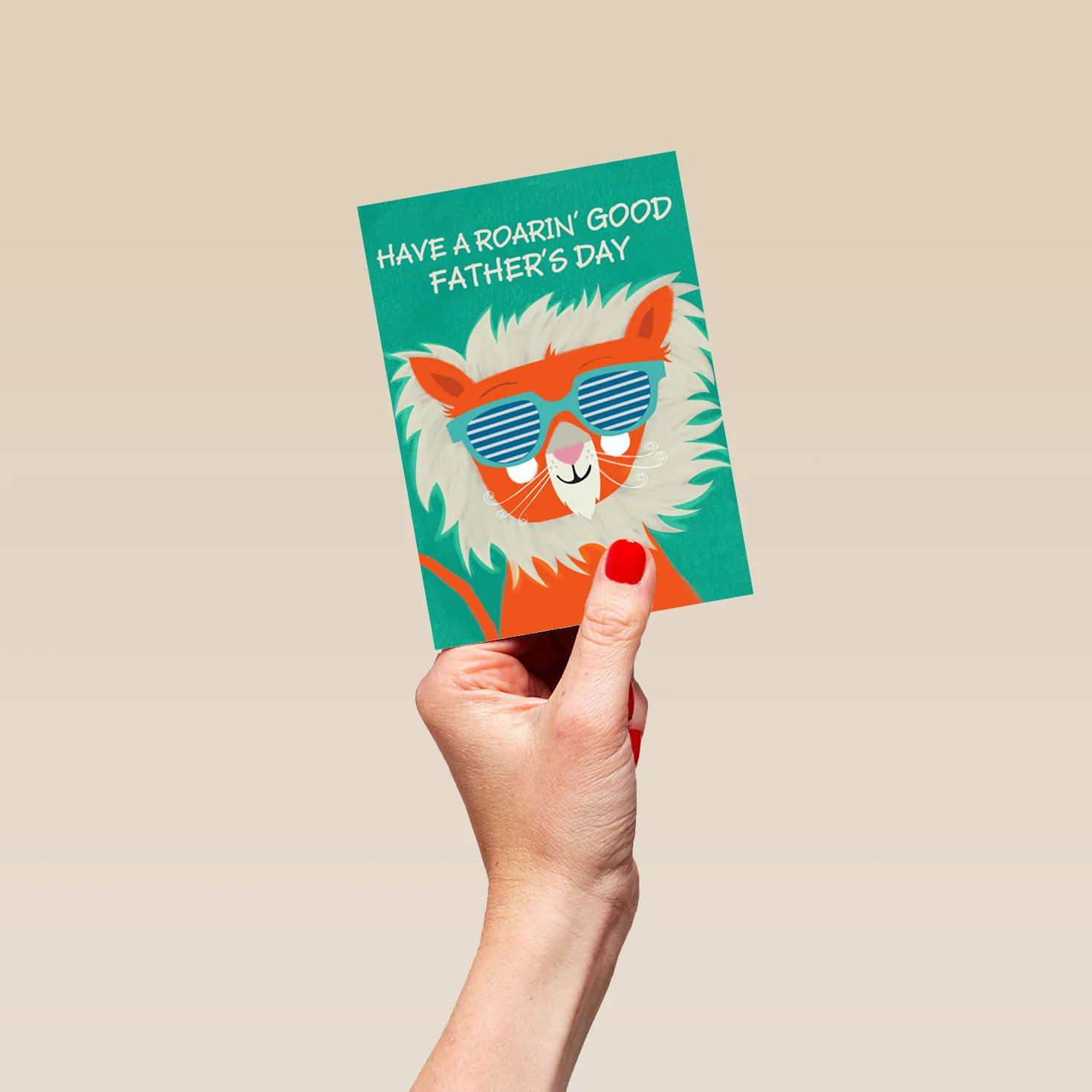Personalised Cute Lion Father's Day Card - Image 4