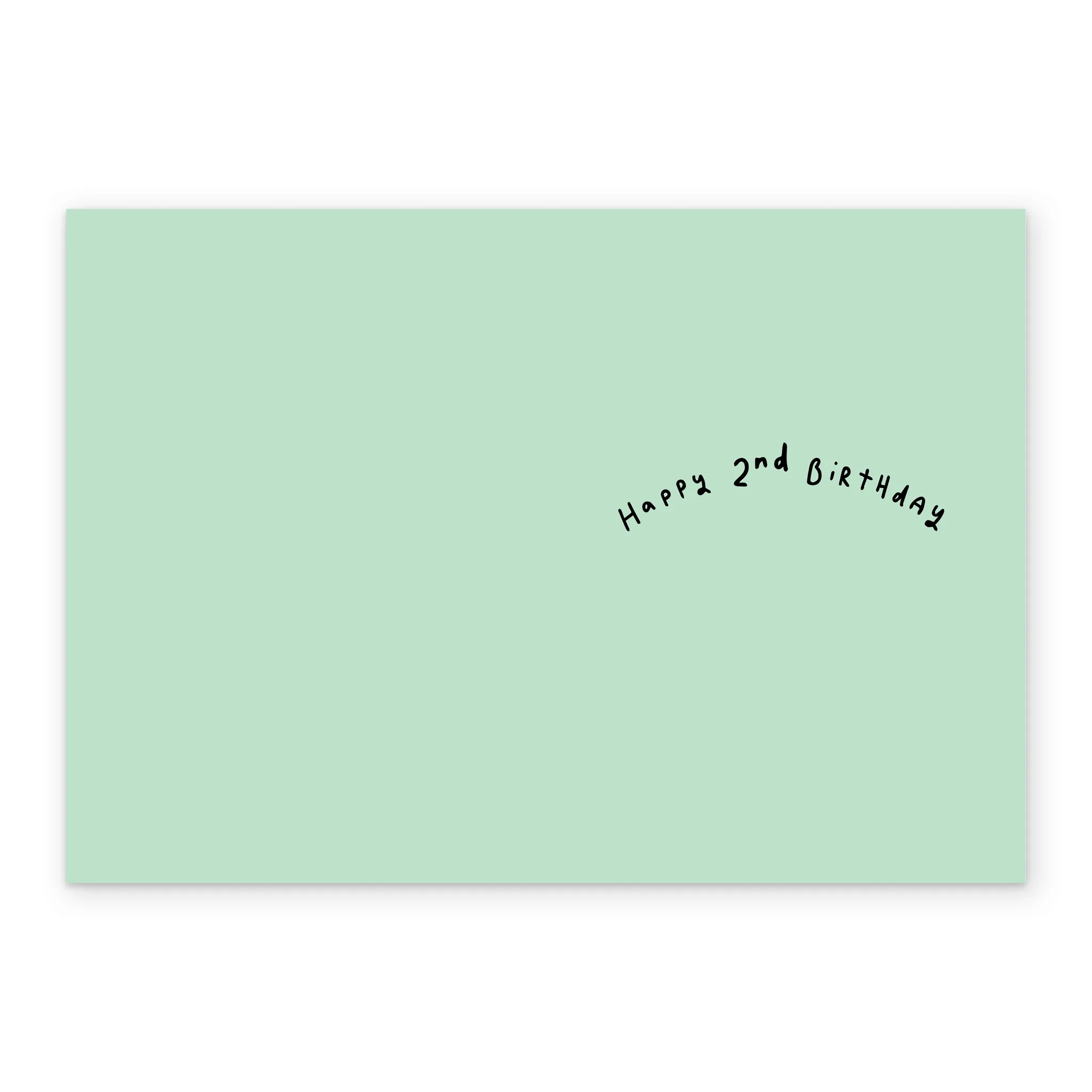 Personalised Cute Panda Holding Number 2nd Birthday Card - Image 3