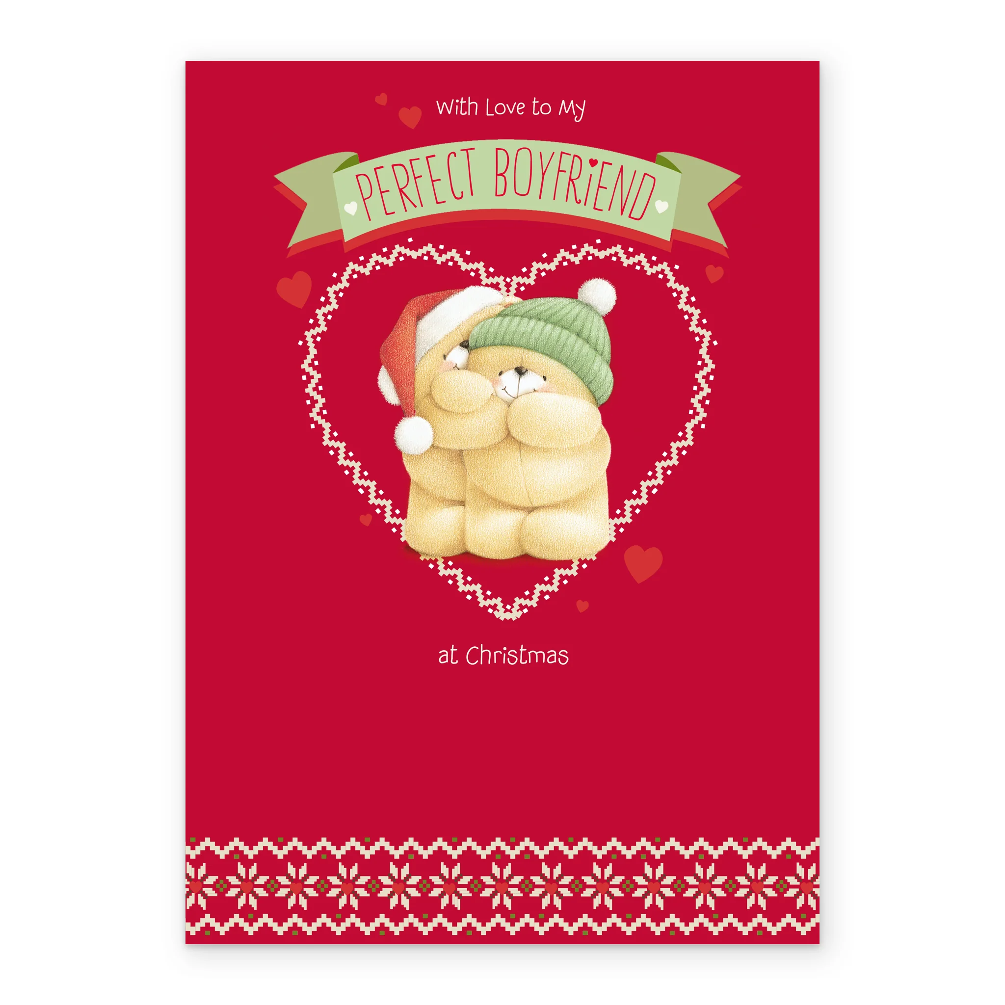 Personalised Cute Perfect Boyfriend Forever Friends Christmas Card - Image 2