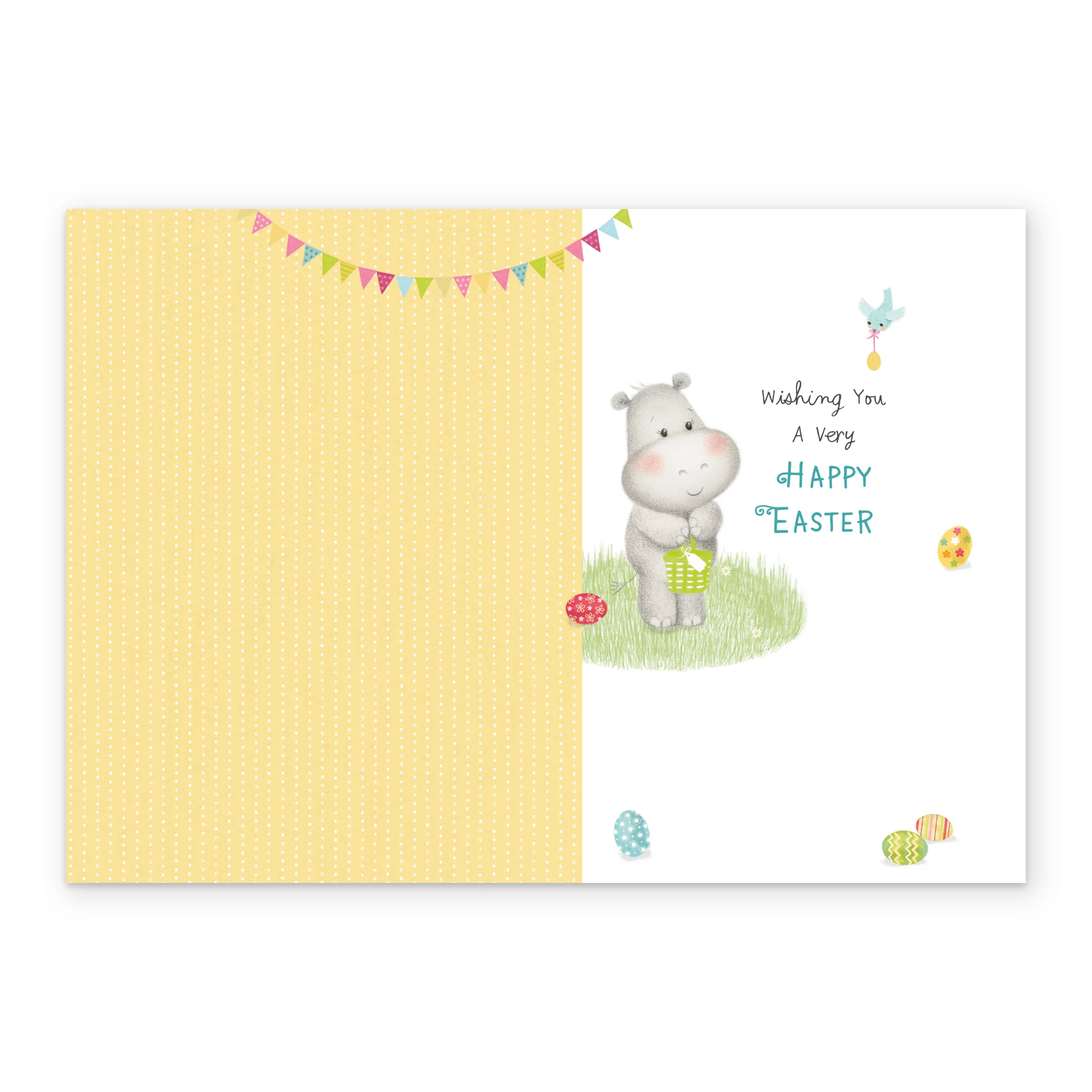 Personalised Cute Po And Birdie Egg Hunt Easter Card - Image 3