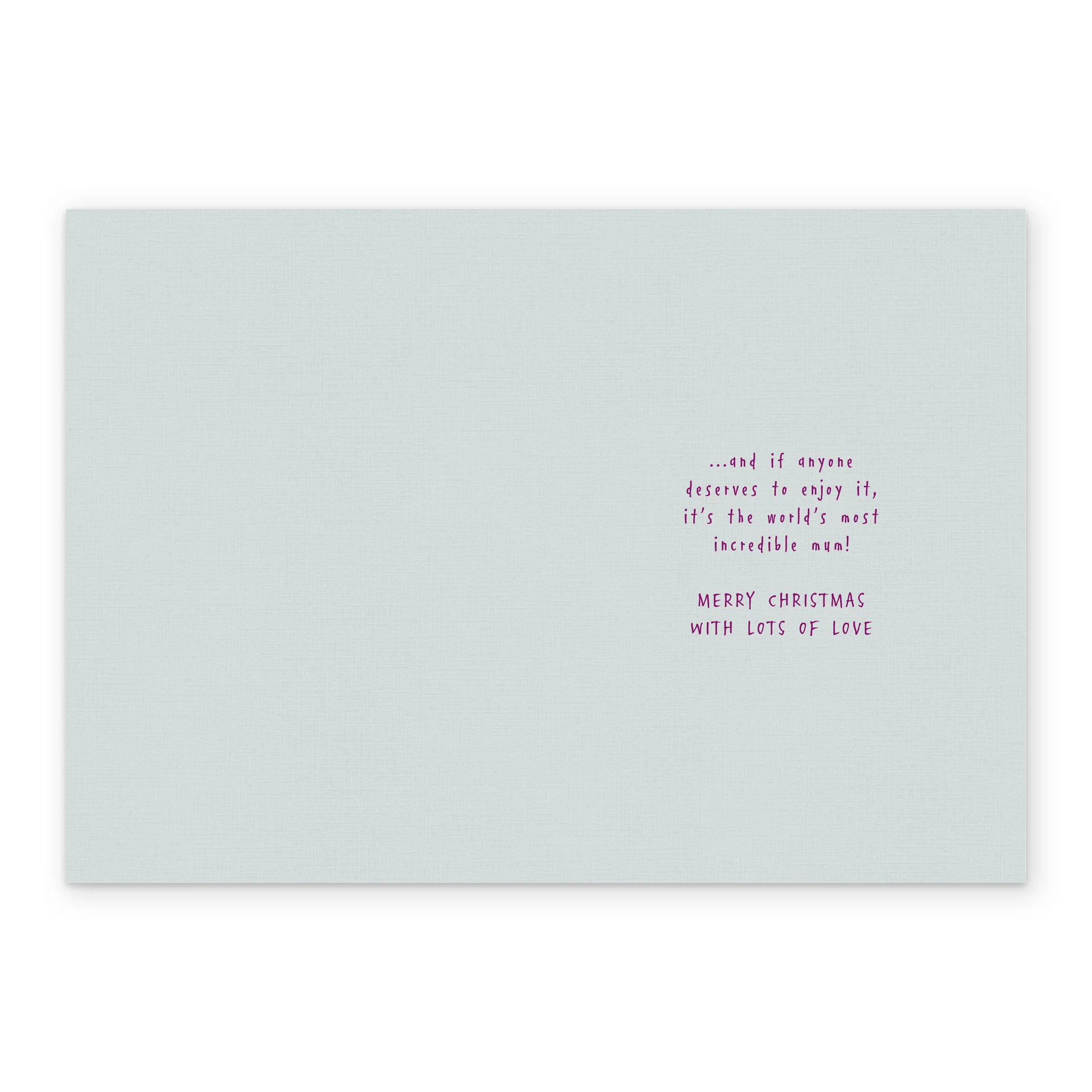 Personalised Cute Poem For Mum Christmas Card - Image 3